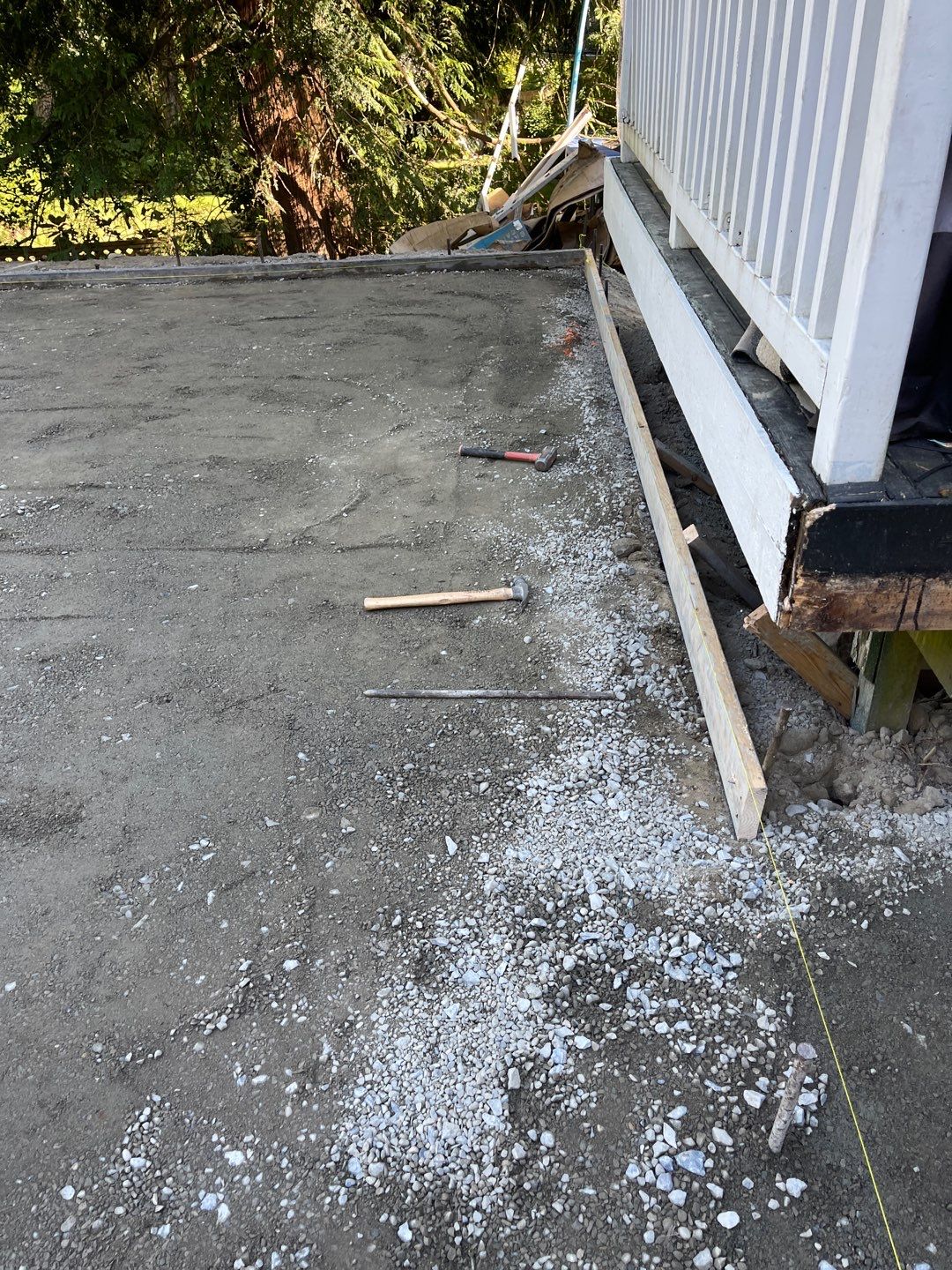 Concrete Back Patio Makeover  by Jireh Asphalt & Concrete Inc 