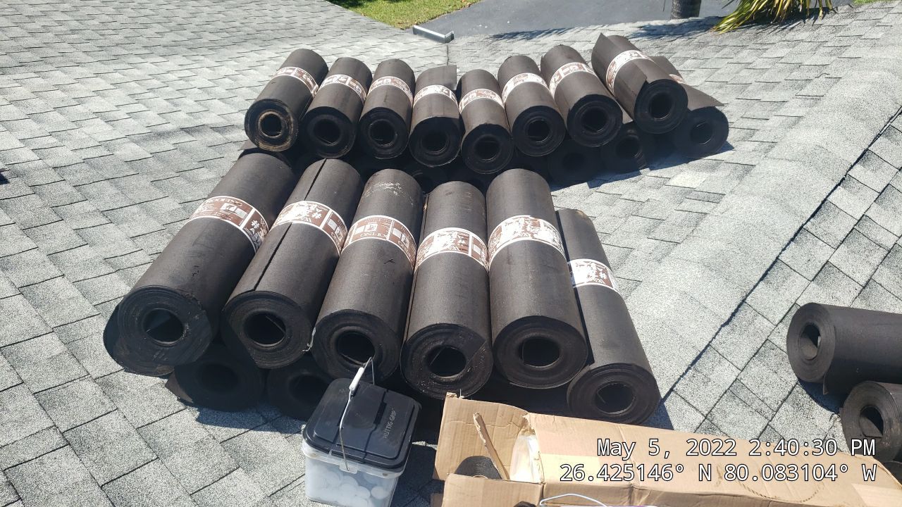 Residential Roofing Installation using 1" Nail strip metal roof by BLUES BROTHERS ROOFING