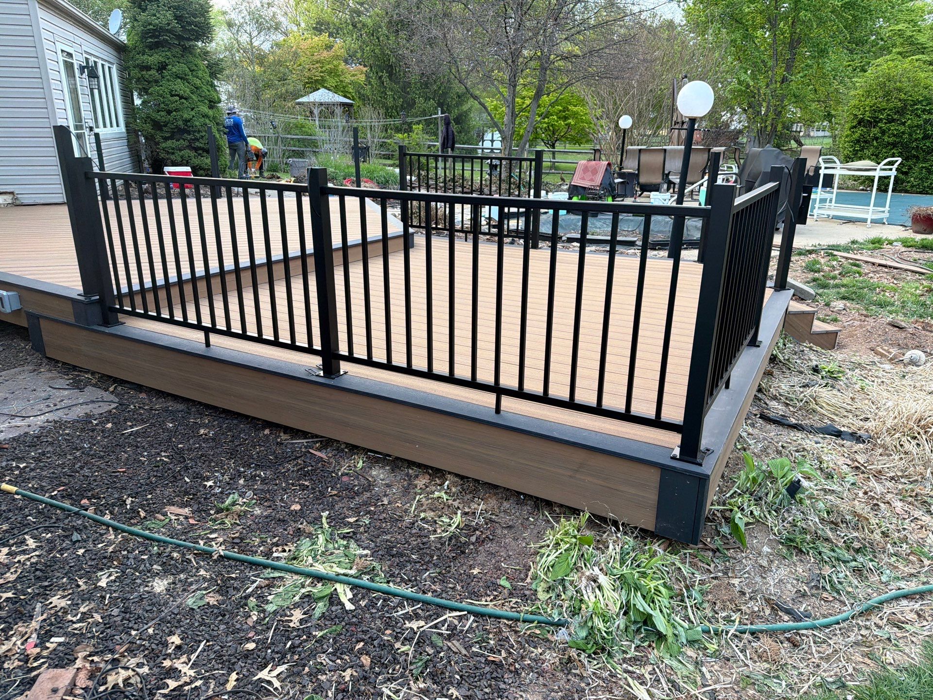 Deck Resurface In Richboro PA With Pergola by deck guardian