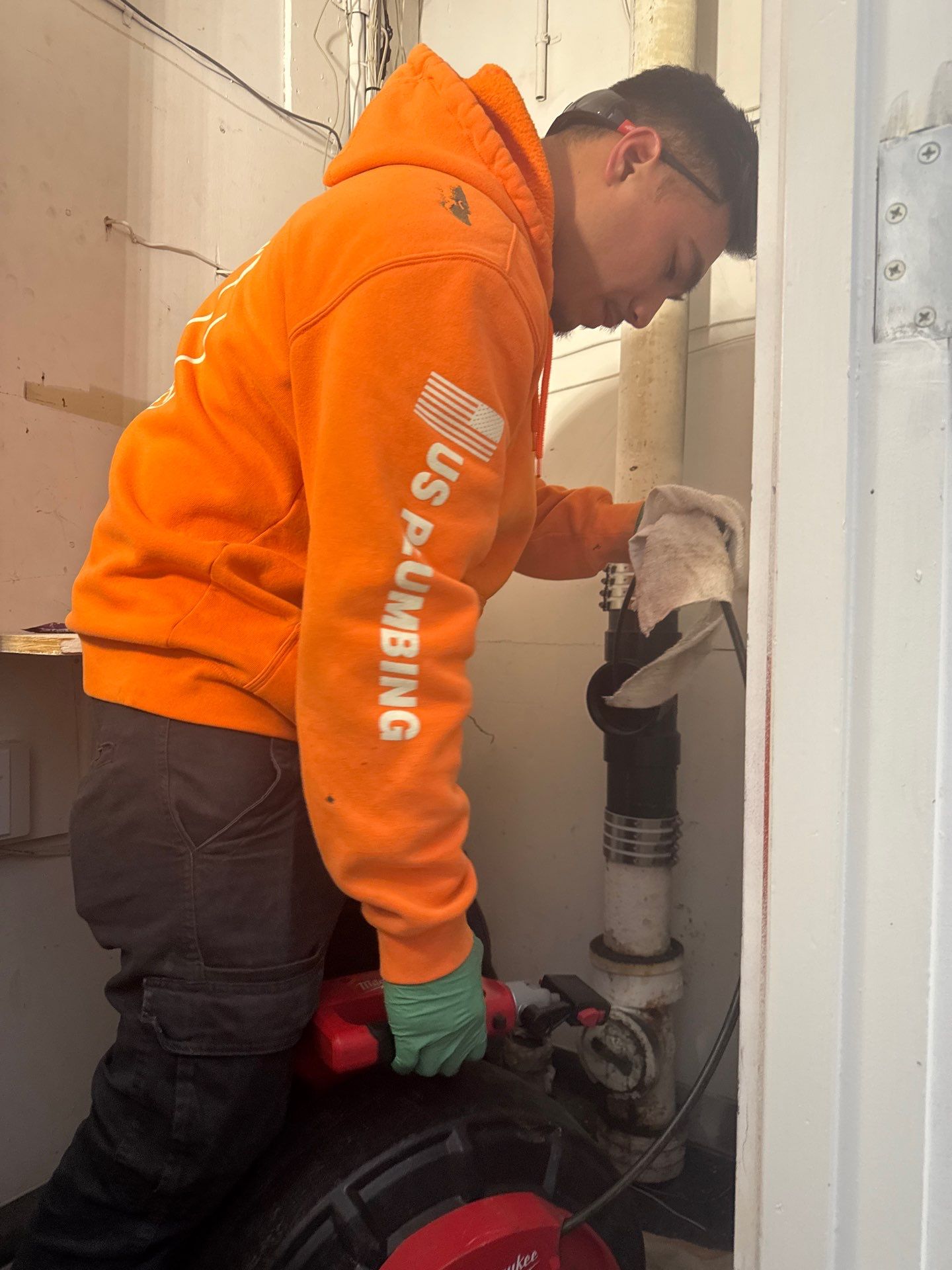Installing New Piping and Tested Water Flow. by Us Plumbing 