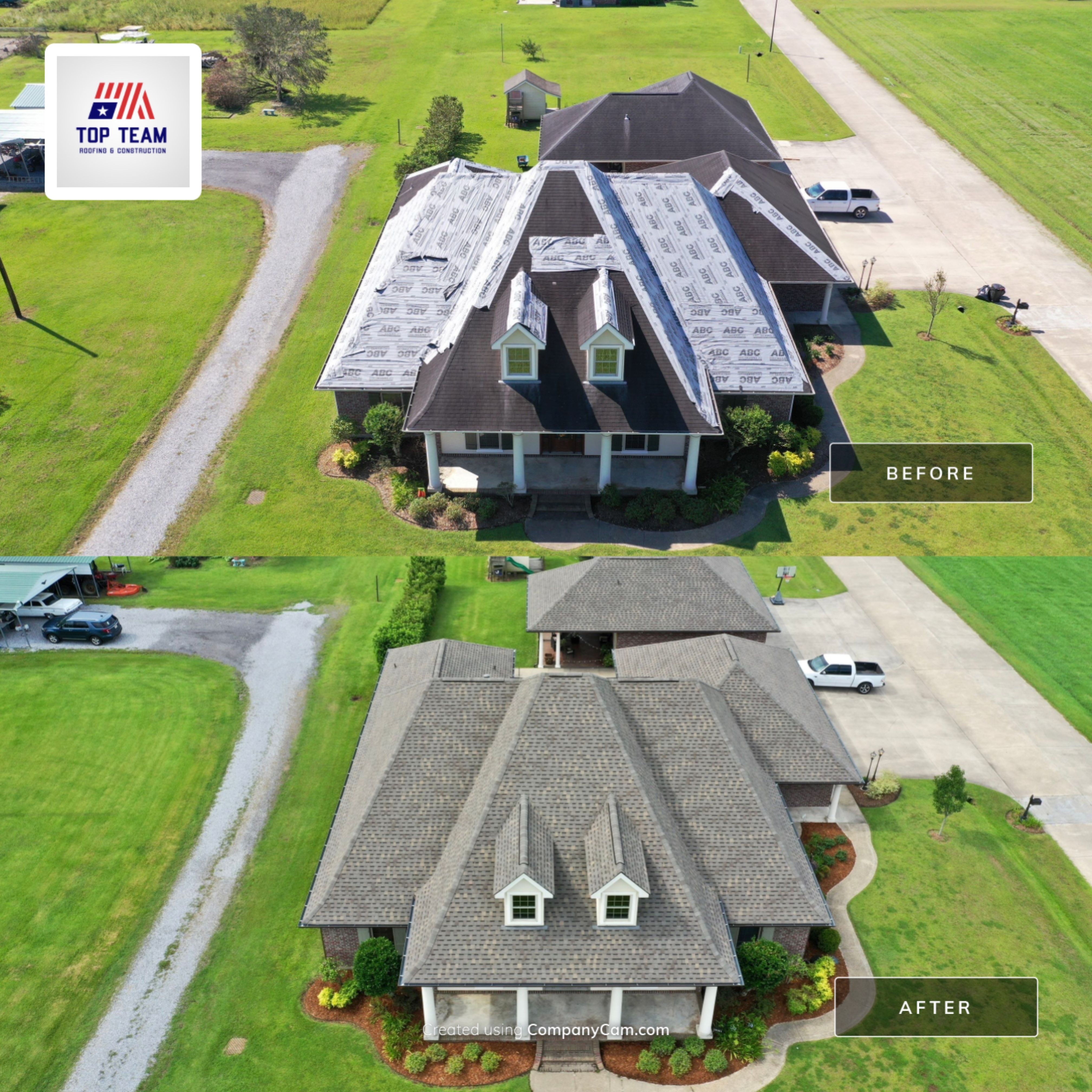 Atlas Pinnacle Pristine Weathered Shadow by Top Team Roofing & Construction