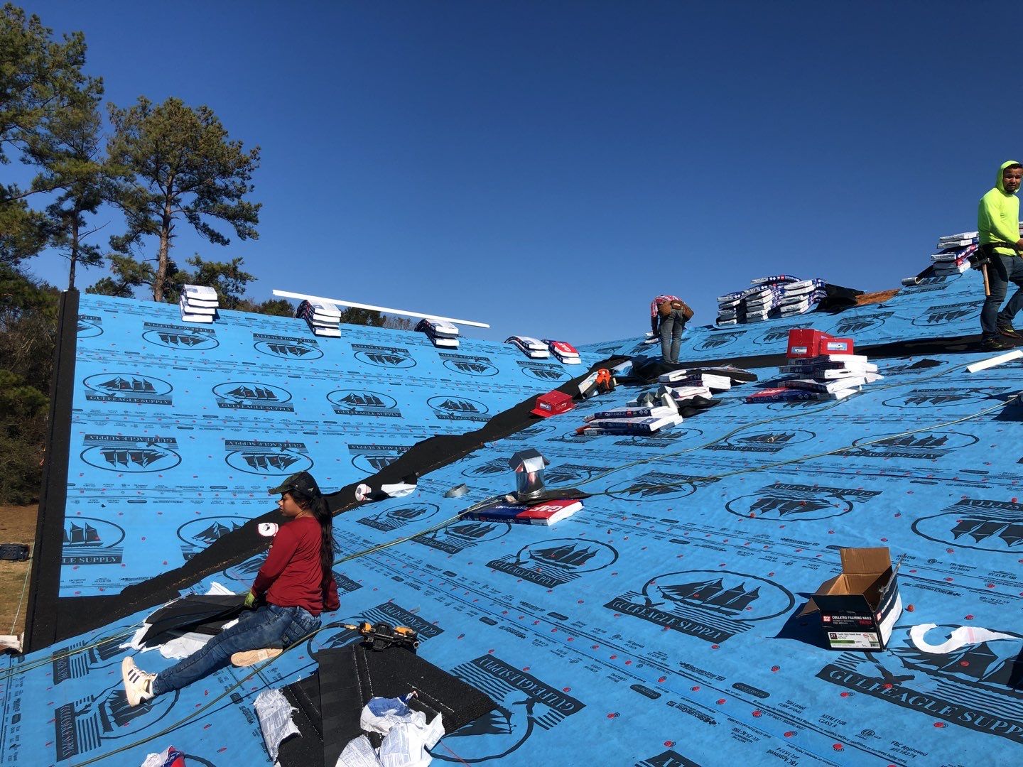 Residential Roofing Installation using Roof Replacement by American Roofing & Construction LLC