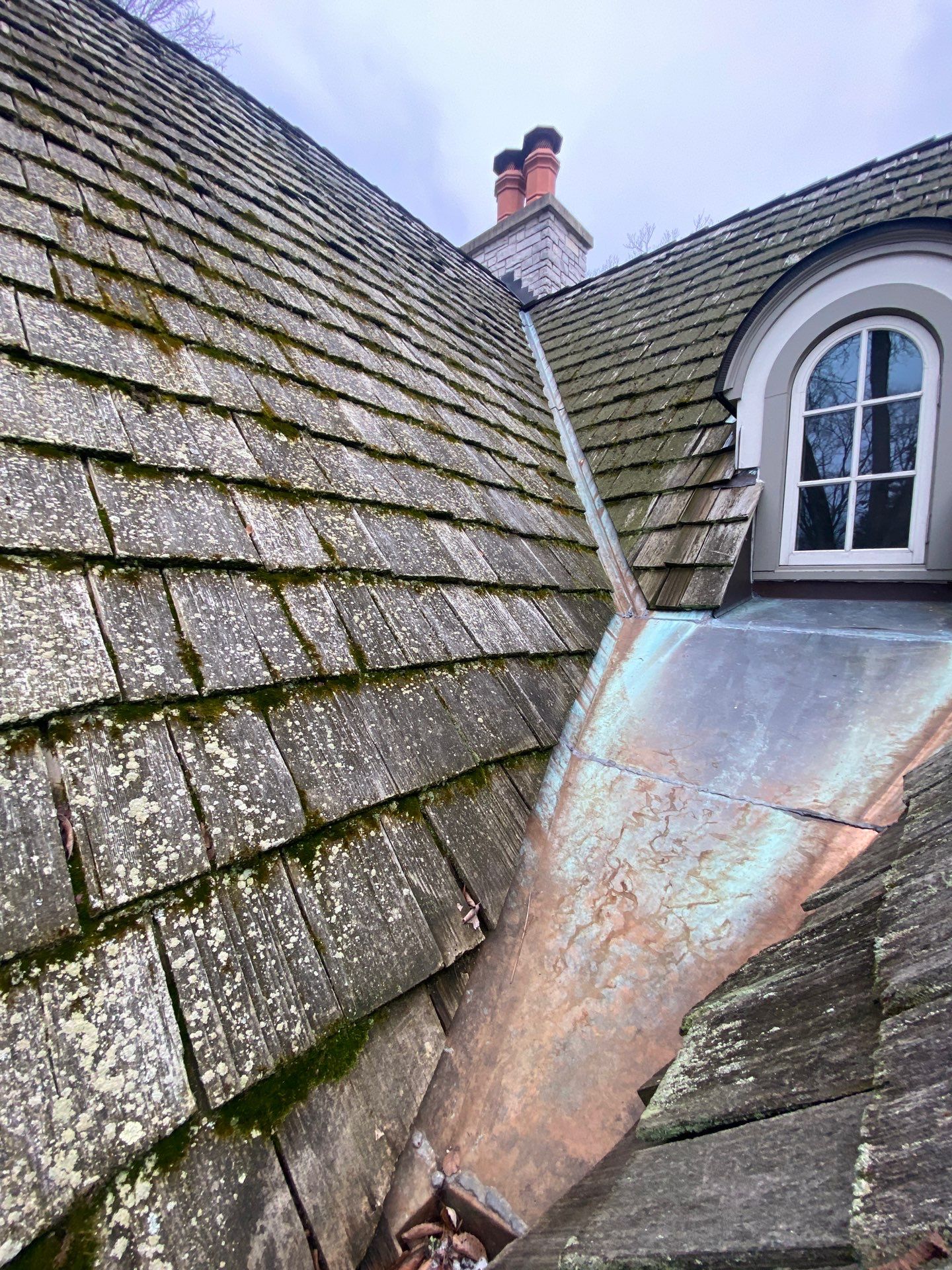 Brava Shake Tile Roof Installment with Copper Flashings by Custom Installations