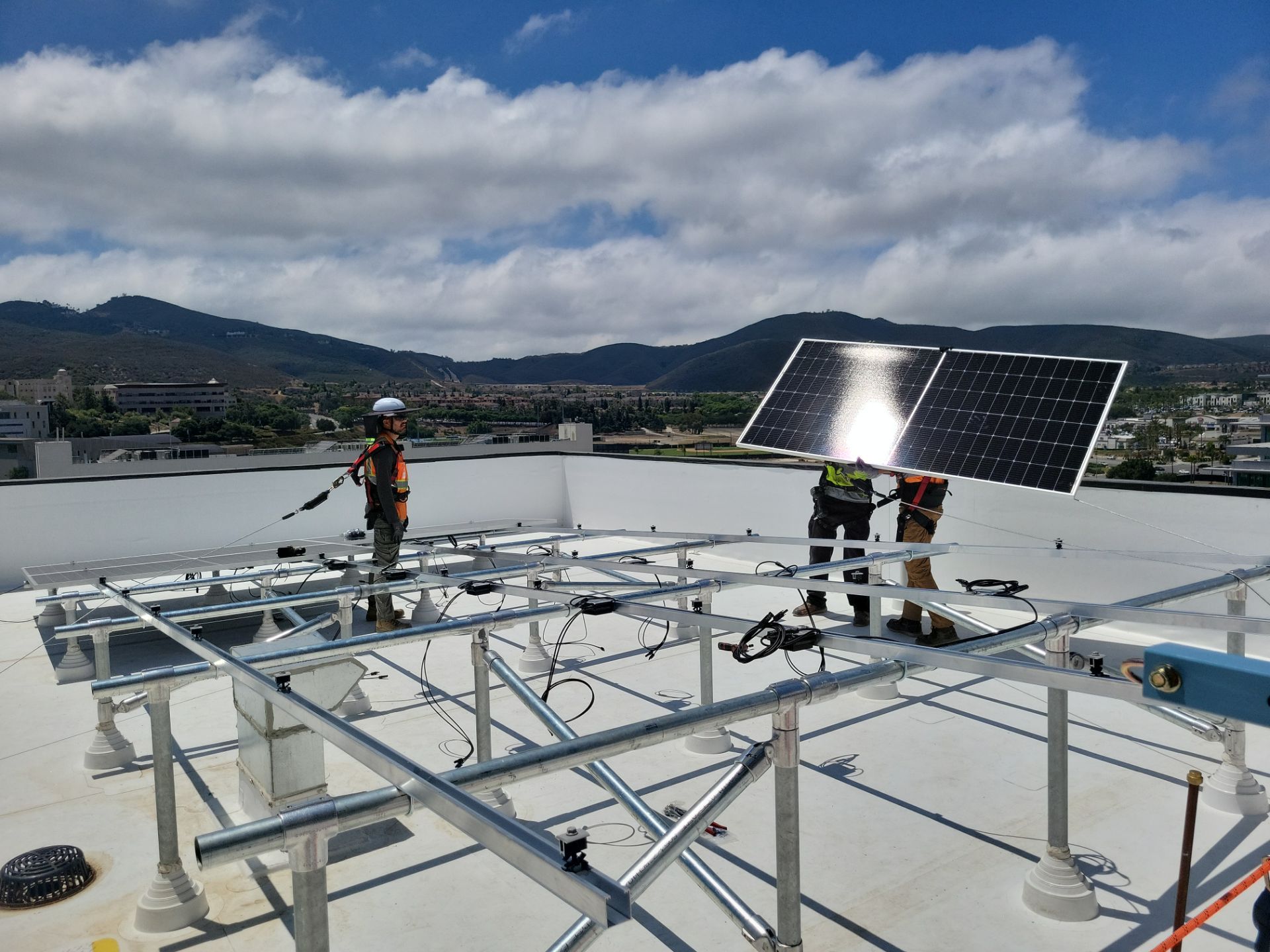High Rise Solar Installation by Core Energy Group, Inc