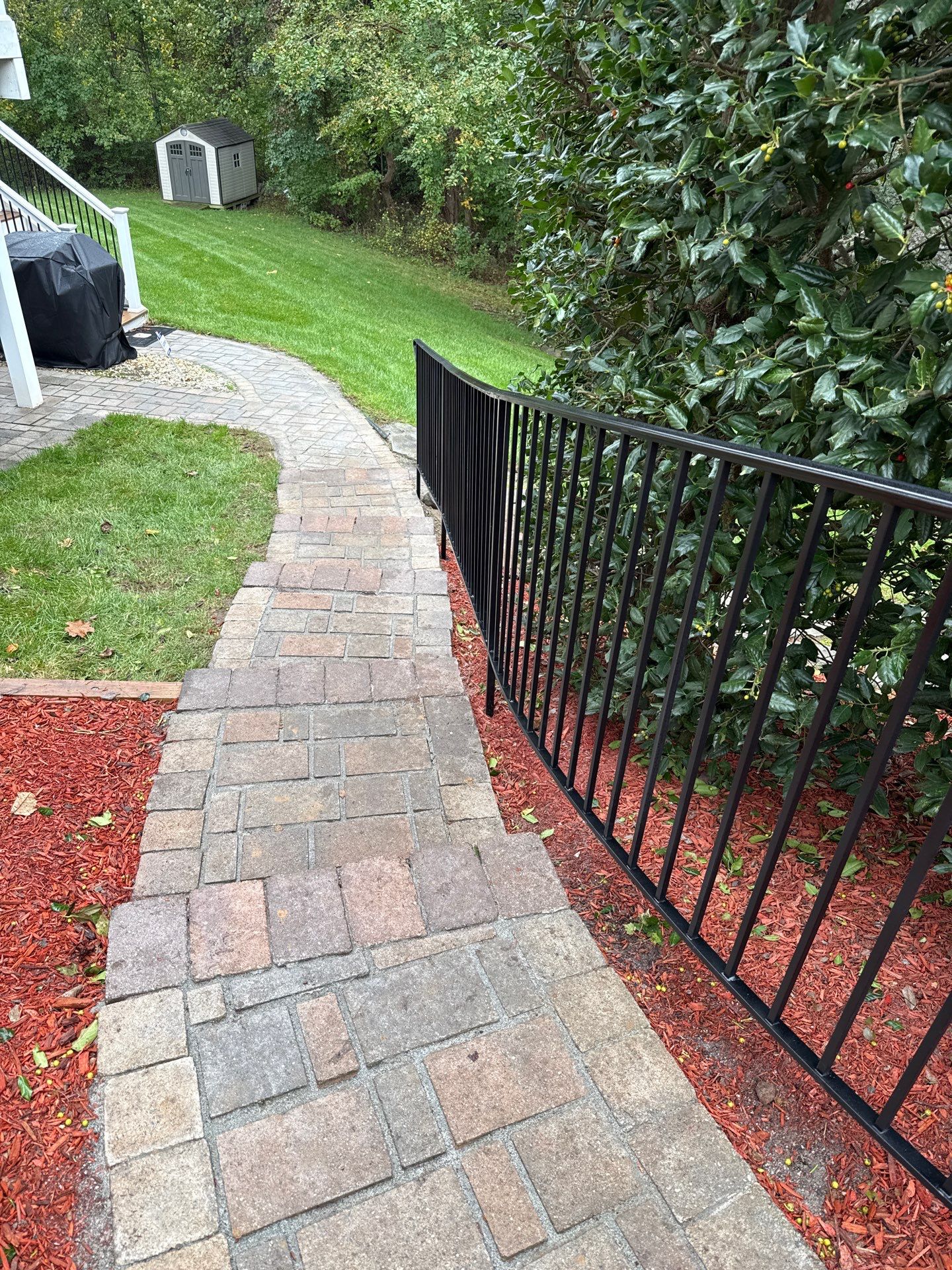 Curved Iron Stair Railing - Bowie, MD by Capitol Iron Works