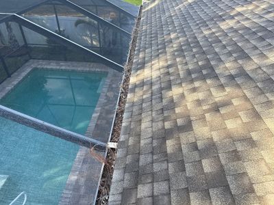 Gutter Cleaning Over Screen Enclosure – Greenbrook Village, Lakewood Ranch, FL