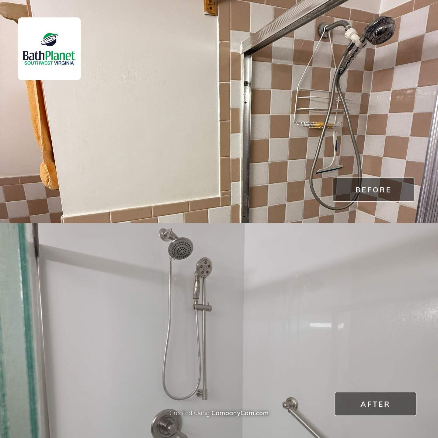 Tub to Shower Remodel by BathPlanet SW Virginia