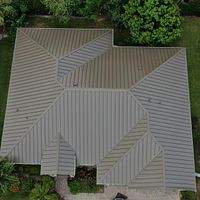 24ga 1.5" Mechanical Seam Medium Bronze  by Total Roofing System The Metal Roof Experts