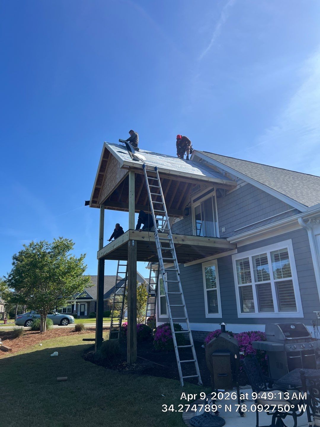 Two-Story Deck & Elevated Porch Construction - Enclosed Porch -Local General Contractor Leland, NC by RGR Construction and Roofing, LLC
