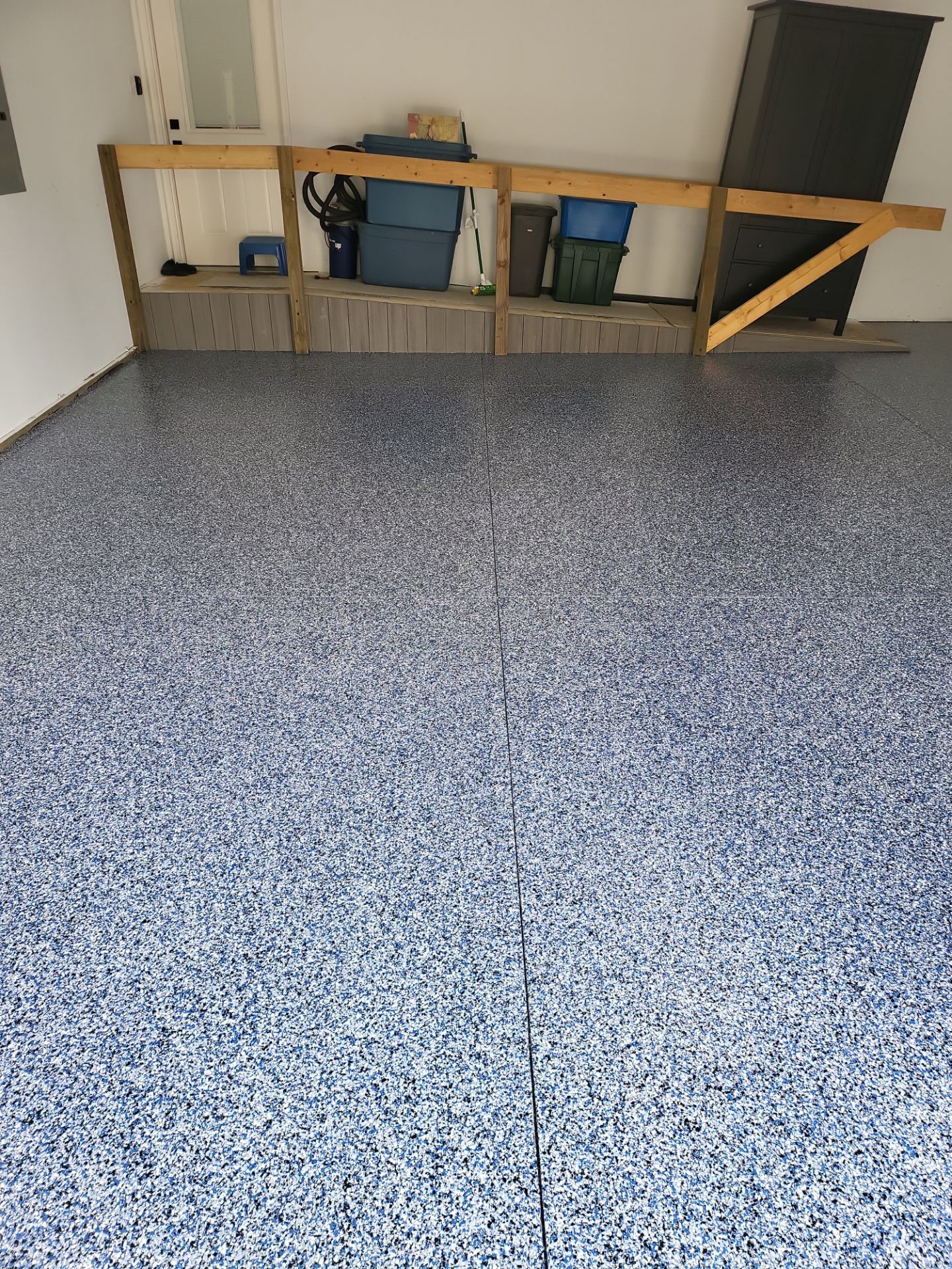 Orbit Flake Garage Floor  by Level 10 Coatings