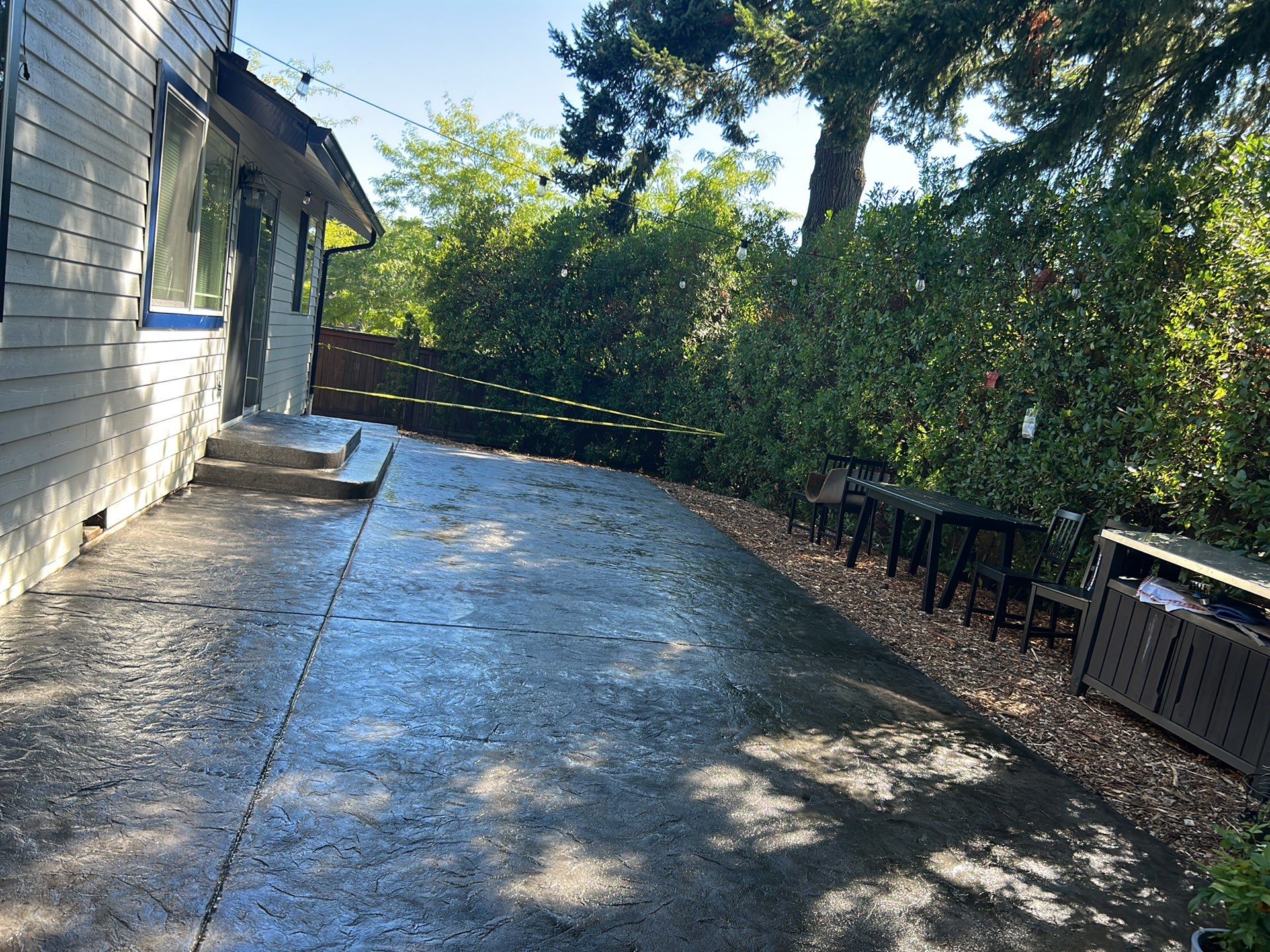 Luo | Colored Stamped Concrete Patio by Jireh Asphalt & Concrete Inc 