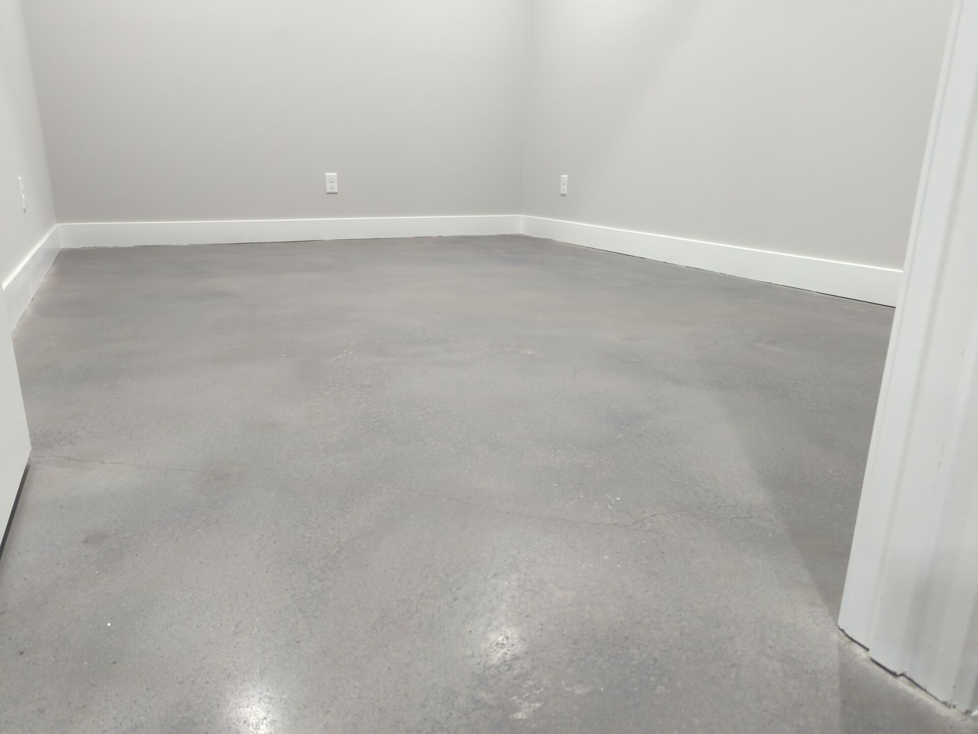 Lee's Summit -- Polished Concrete with Grey Dye by Big Red Decorative Concrete, LLC