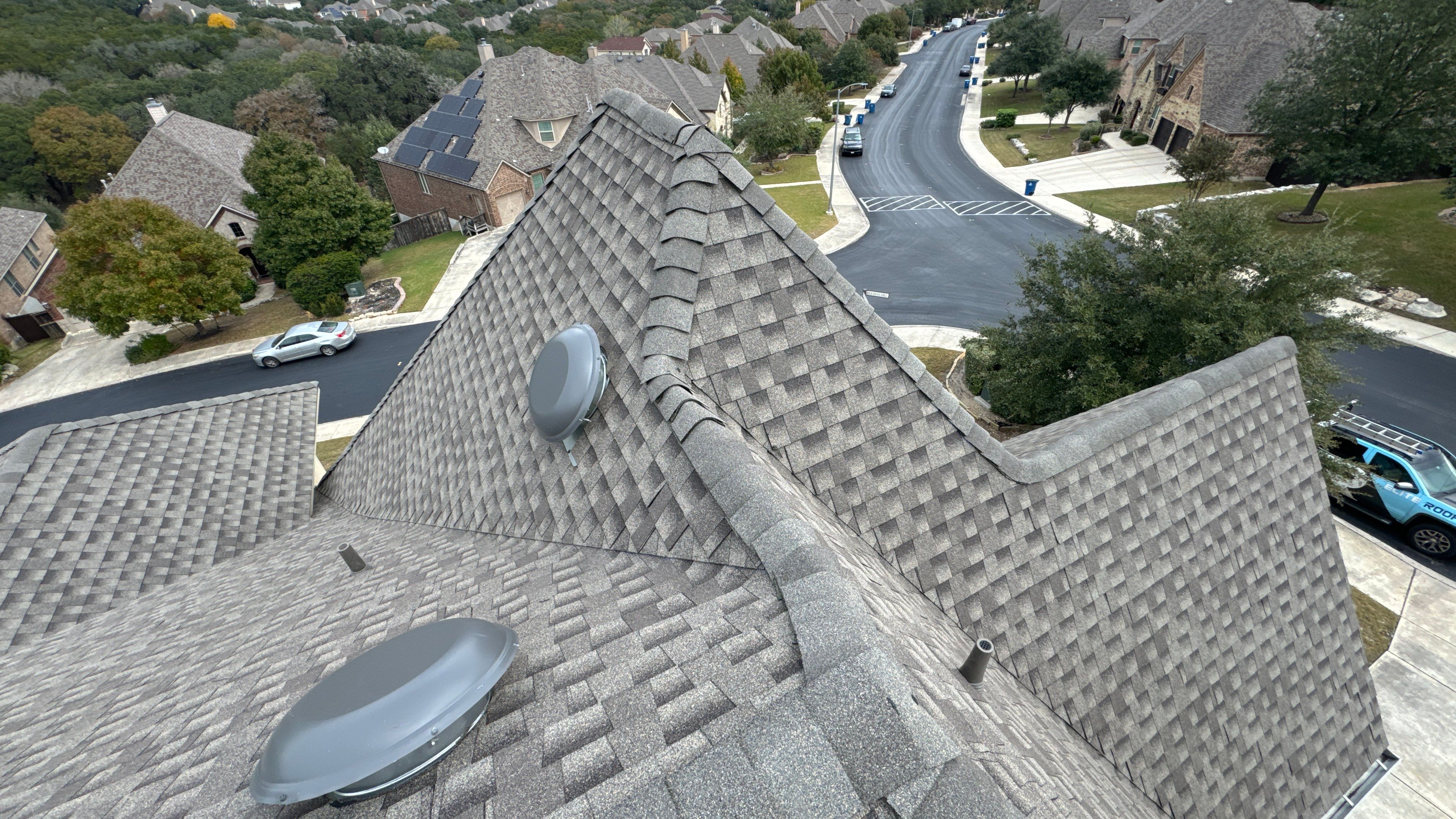 Residential Roof Replacement using GAF HDZ - Weathered Wood by Elite Roofing LLC