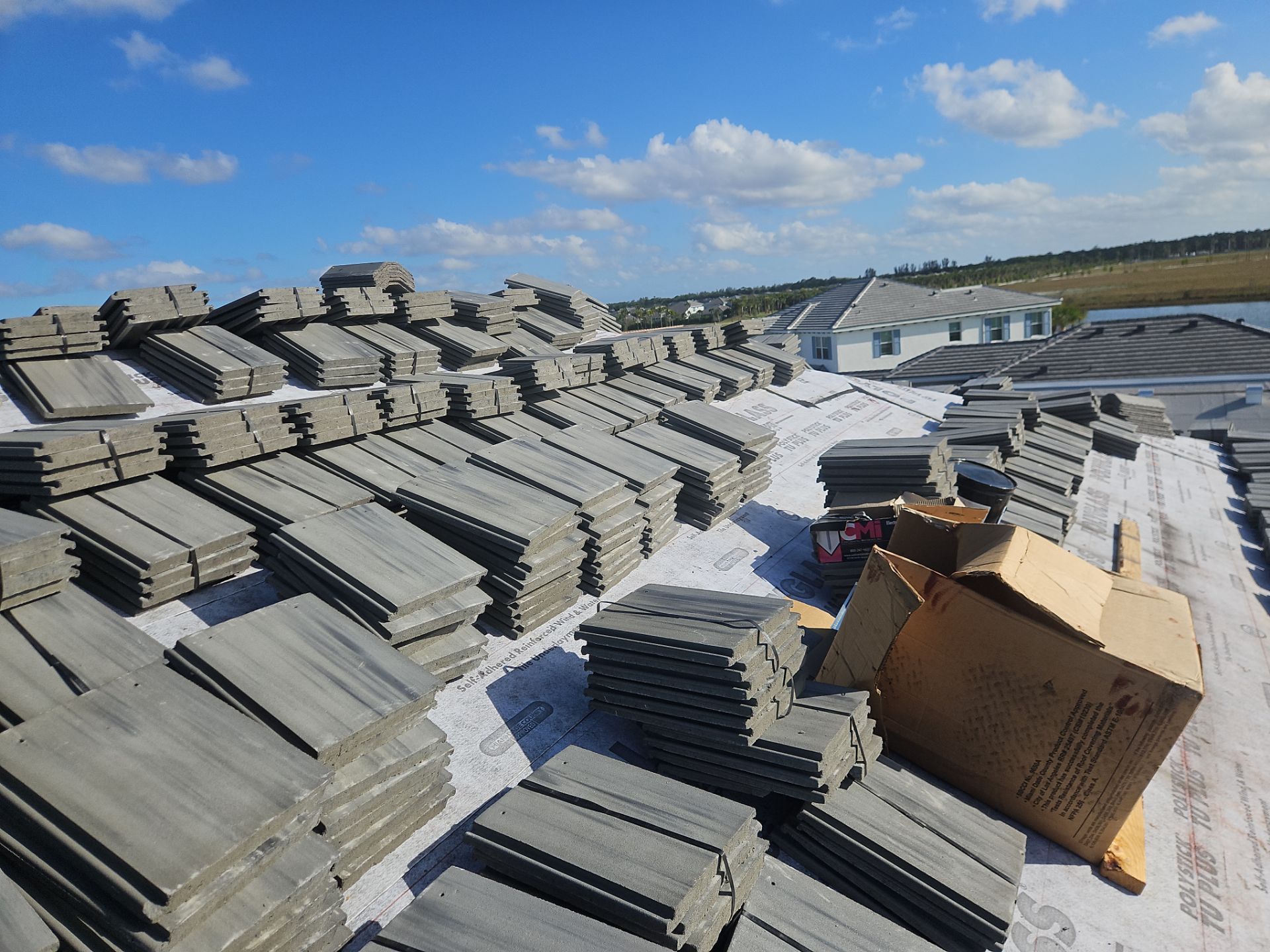 Residential Roofing Installation using Eagle Roofing Tile by BLUES BROTHERS ROOFING