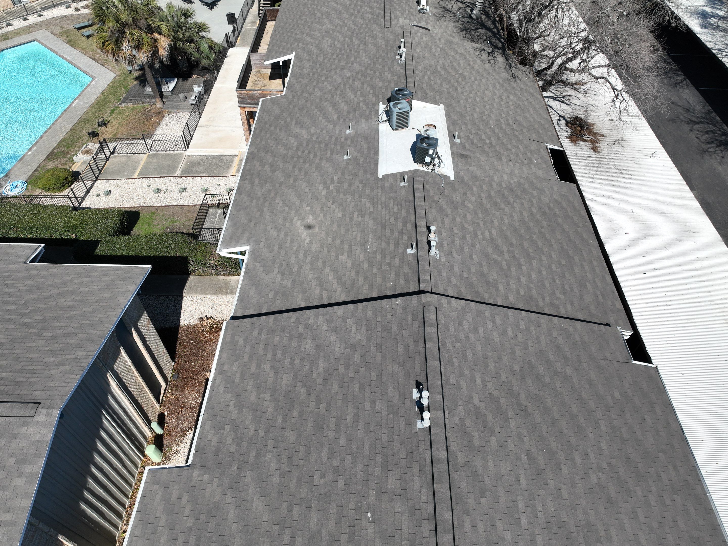 Commercial Roof Inspection using Drone Inspection by Premier Roofing and Contracting