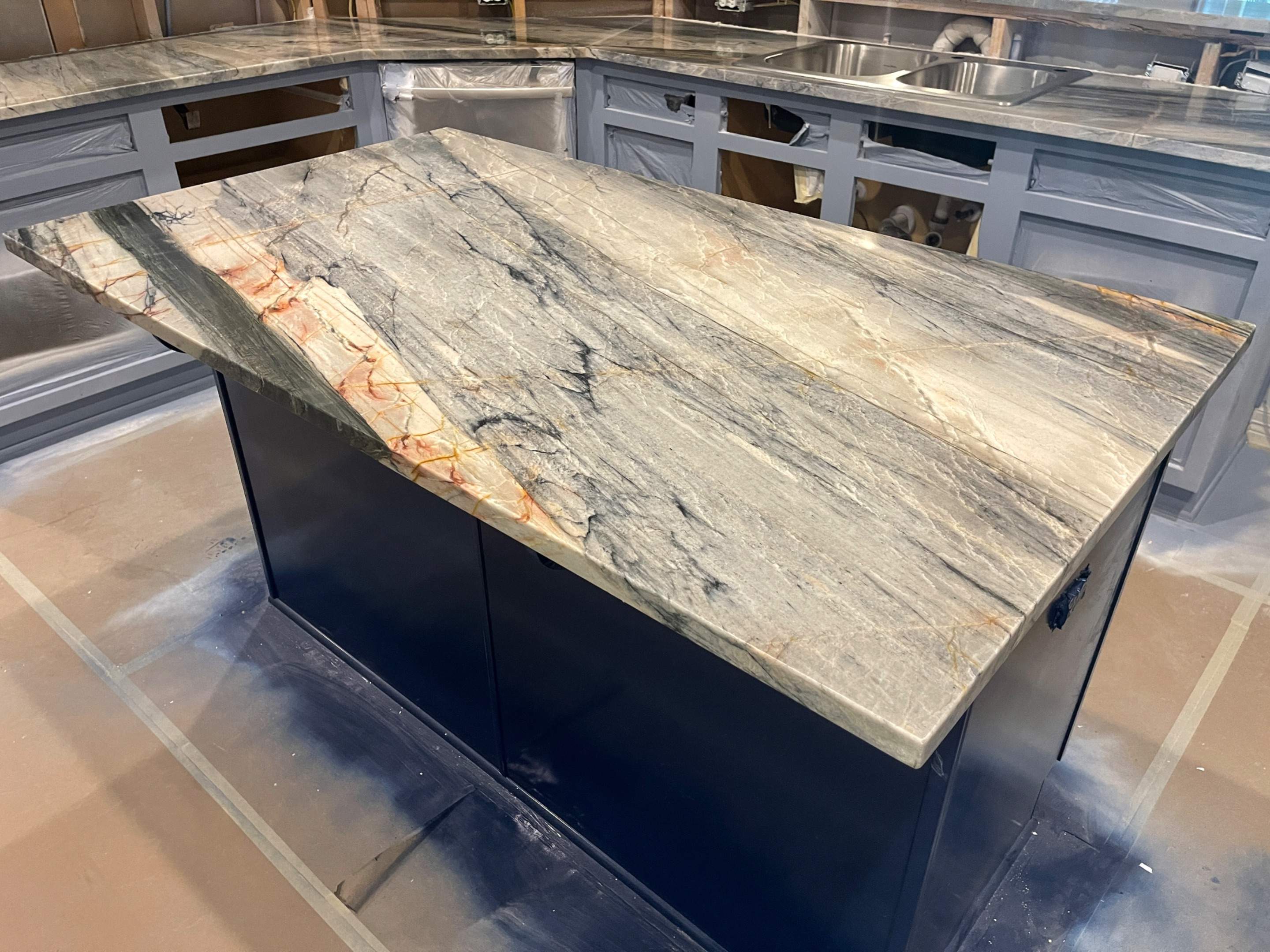 Custom Natural Stone Countertop Installation for San Antonio Kitchen Remodel