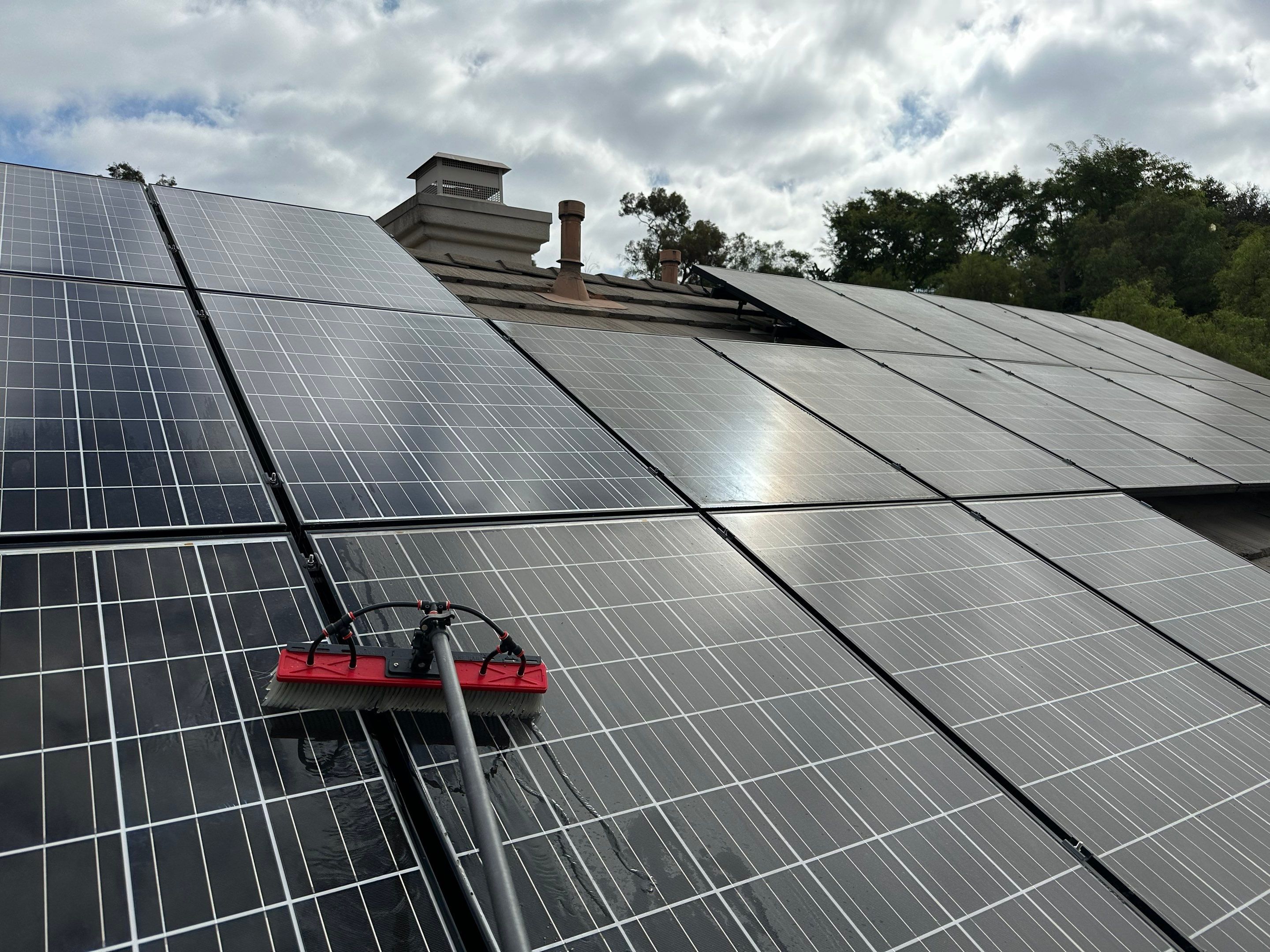 Solar Panel Cleaning using Deionized Water by Property Cleaning Experts, LLC
