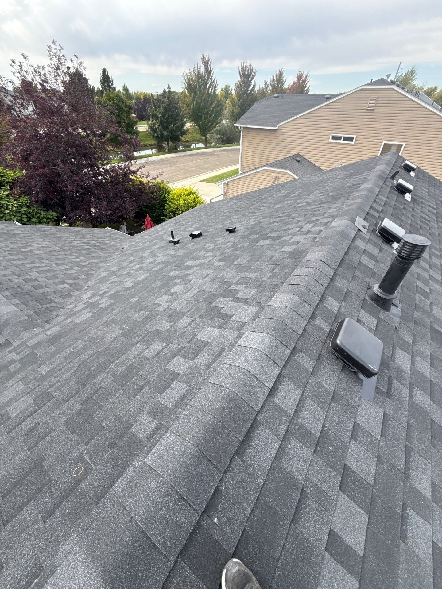 Middleton Residential Roof Replacement With Gray Architectural Asphalt Shingles by Olive Roofing