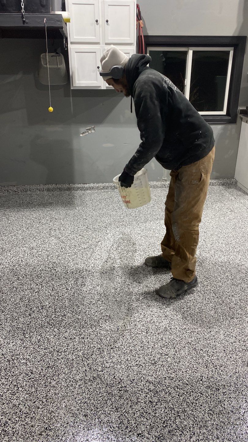 Garage using Domino  by Select Painting, Coatings & Garage Cabinets