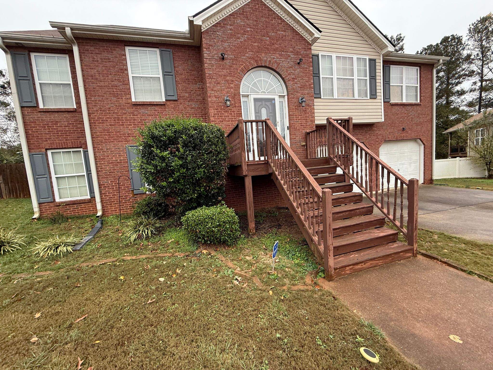 Modern Front Entry Deck and Staircase Renovation in Douglasville by Swift Home Renovations