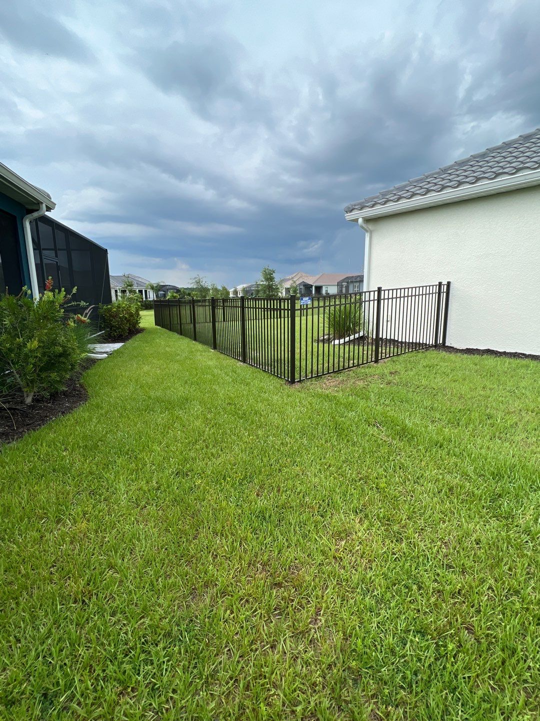 Sarasota, FL 4ft. Tall Black 3-Rail Aluminum Fence by Asap fence and gates, LLC
