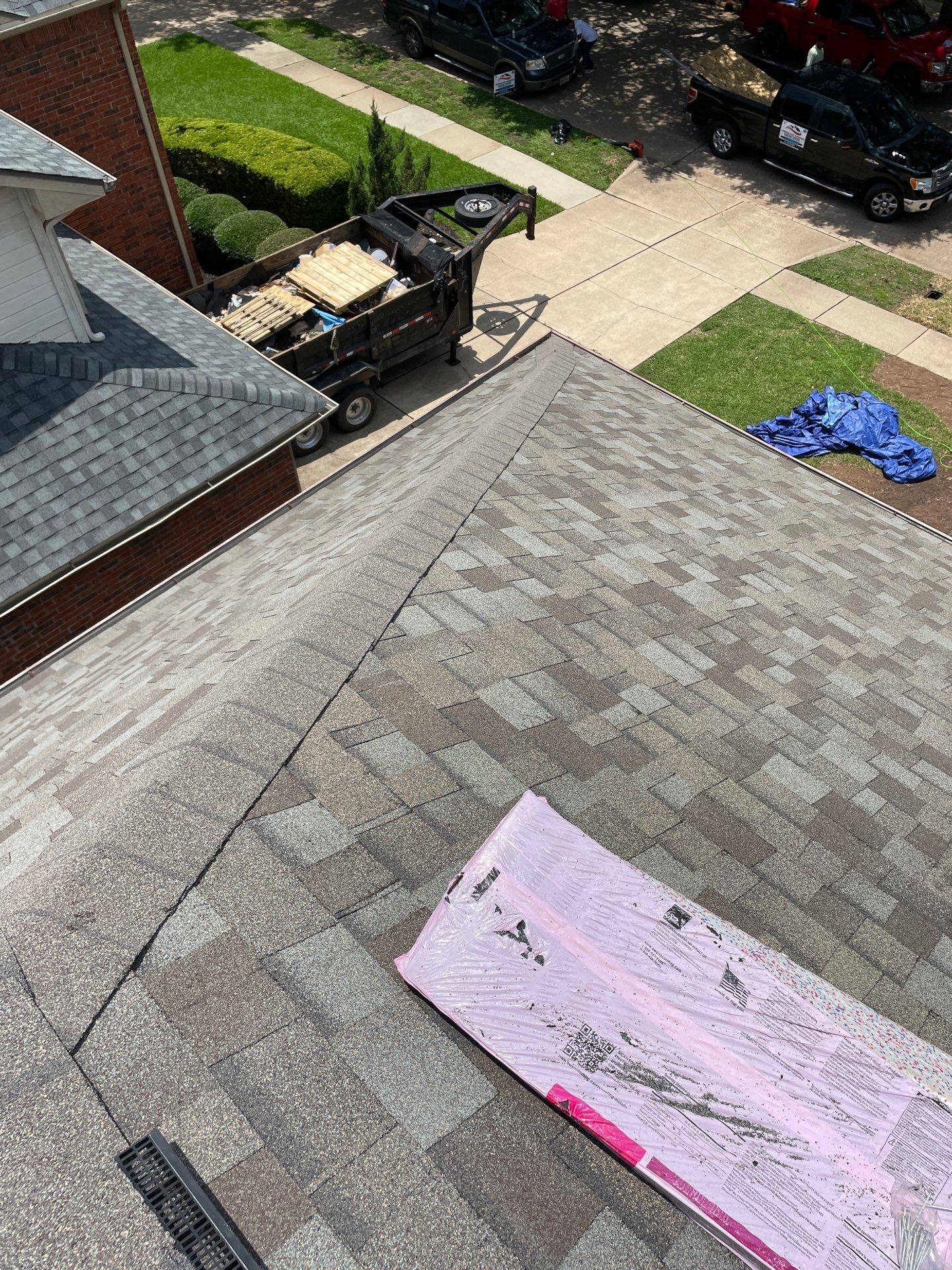 Residential Roofing Installation using Owen's Corning Duration (Lifetime) Shingles by Roof Repair Company