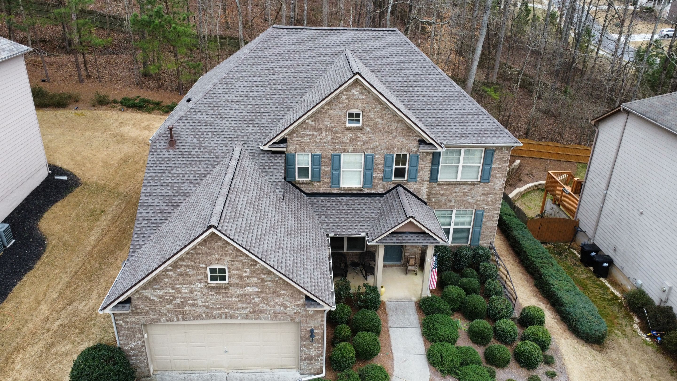 Cumming, GA Roof Replacement, GAF HDZ Mission Brown by Reset Roofing