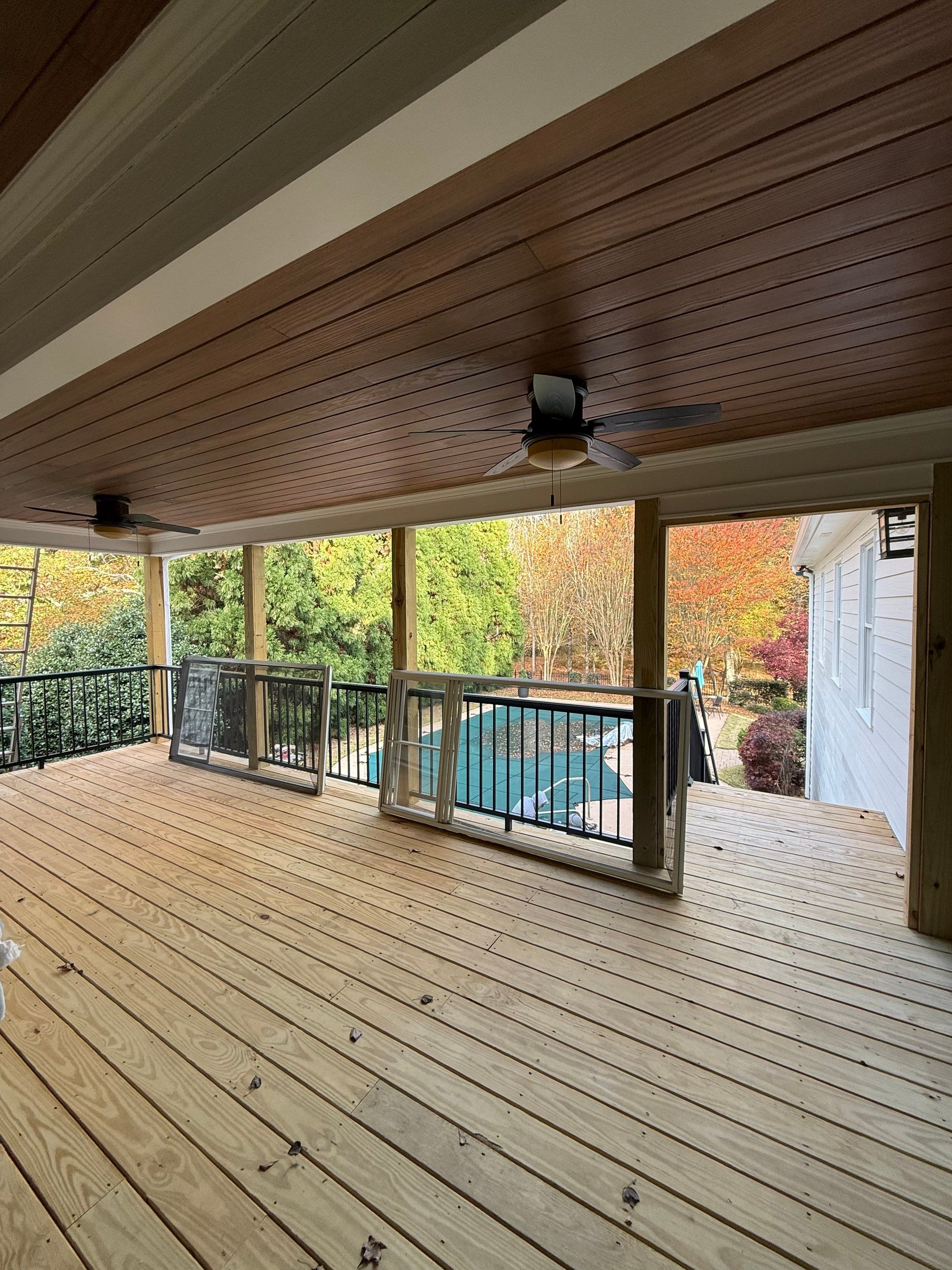 Elevated Deck and Screened-In Porch Replacement in Powder Springs by Swift Home Renovations
