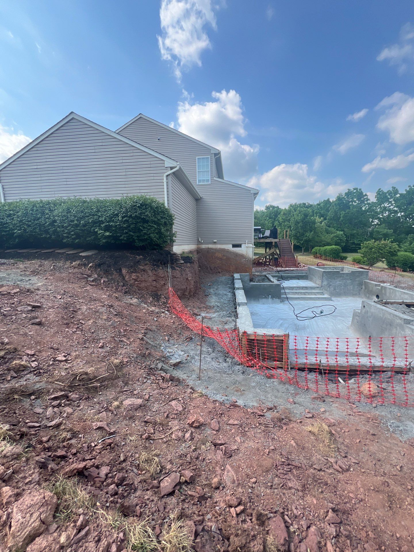 Modern Stamped Concrete Pool Deck by Architectural Concrete Design