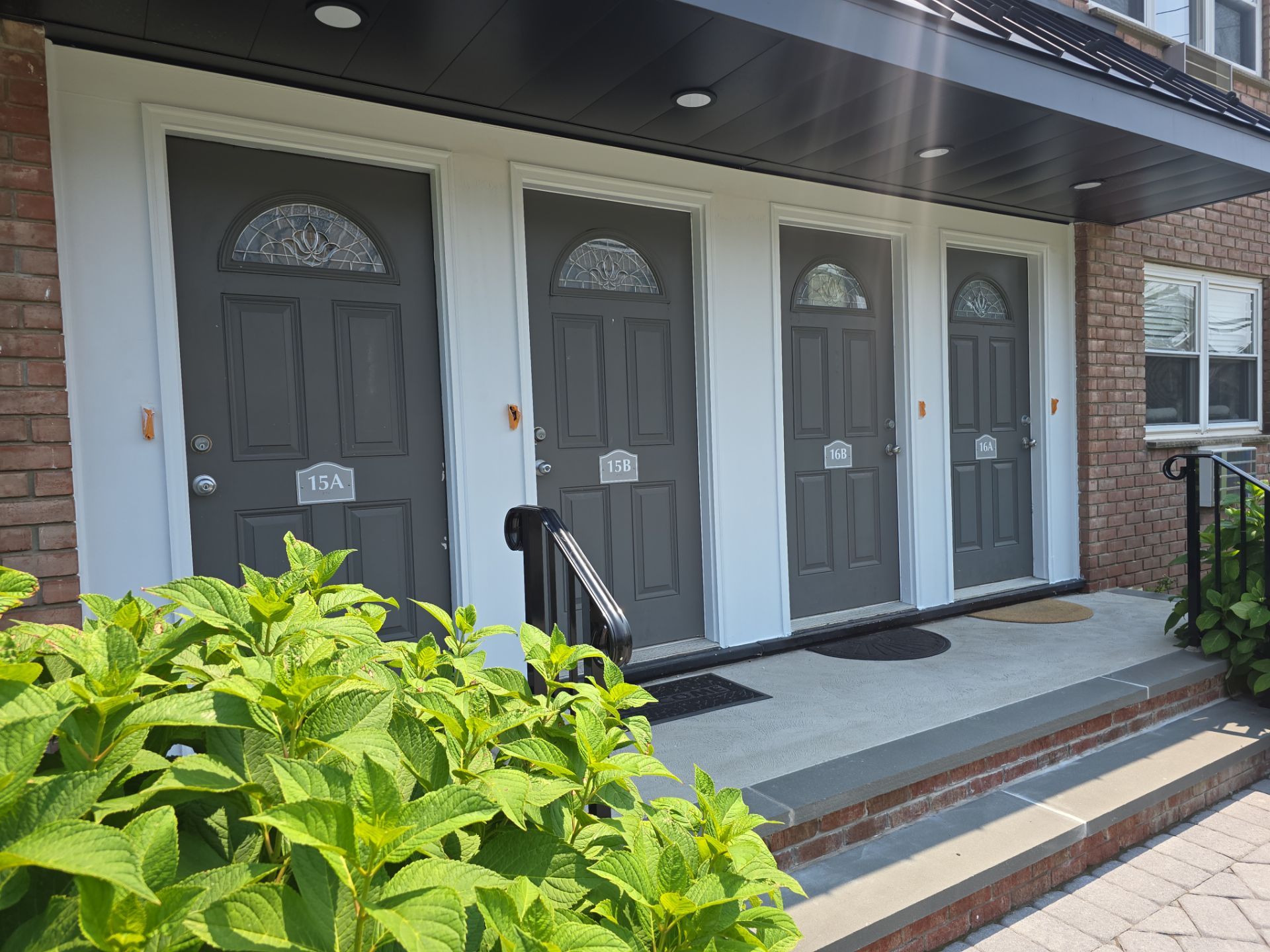 Multi-Unit Apartment Complex Exterior Brick Painting Project in Hackensack by Spectrum Painting, LLC