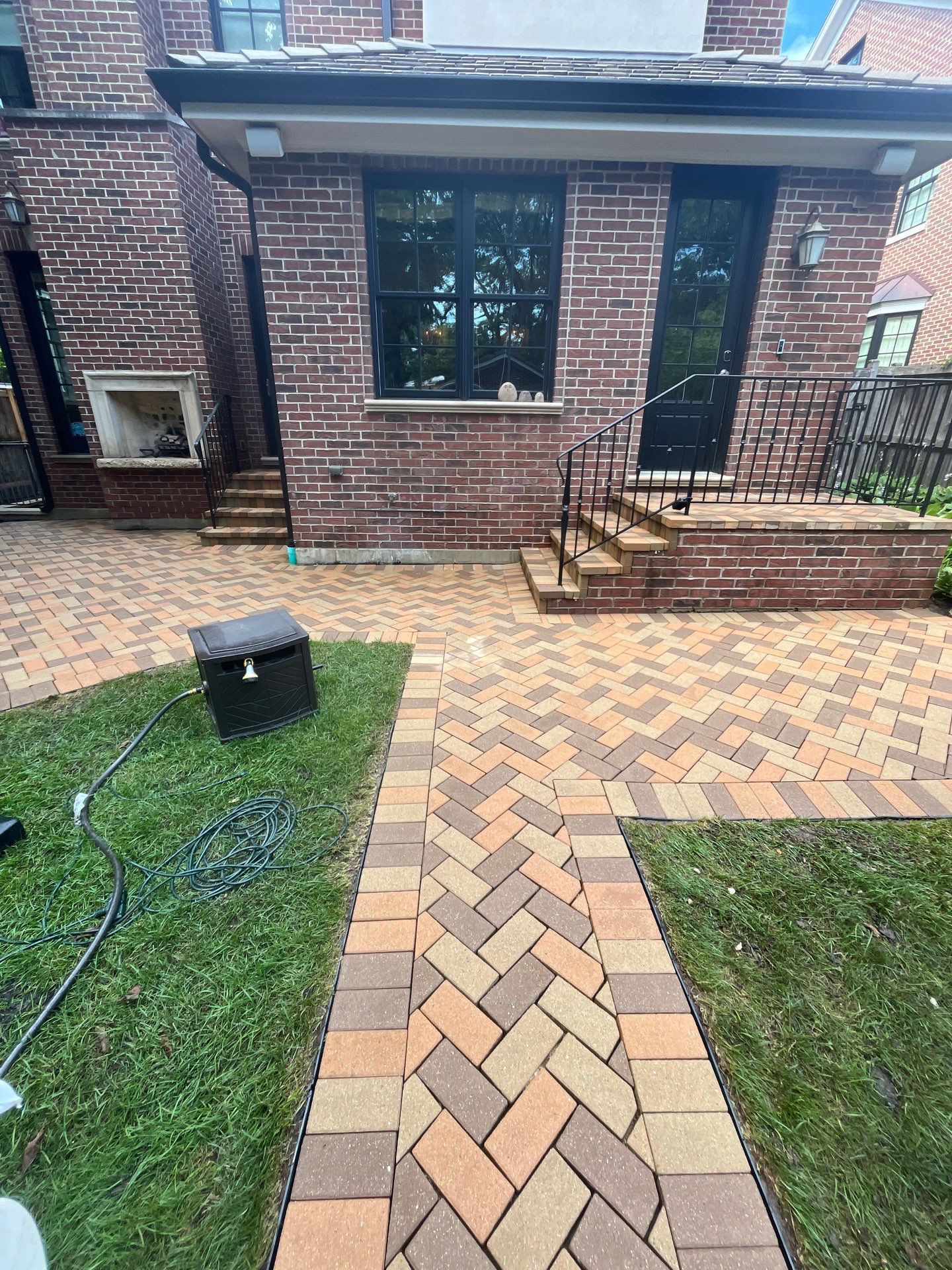 brick paver repair  using Structure bond Techniseal by Northern Power Washing LLC.
