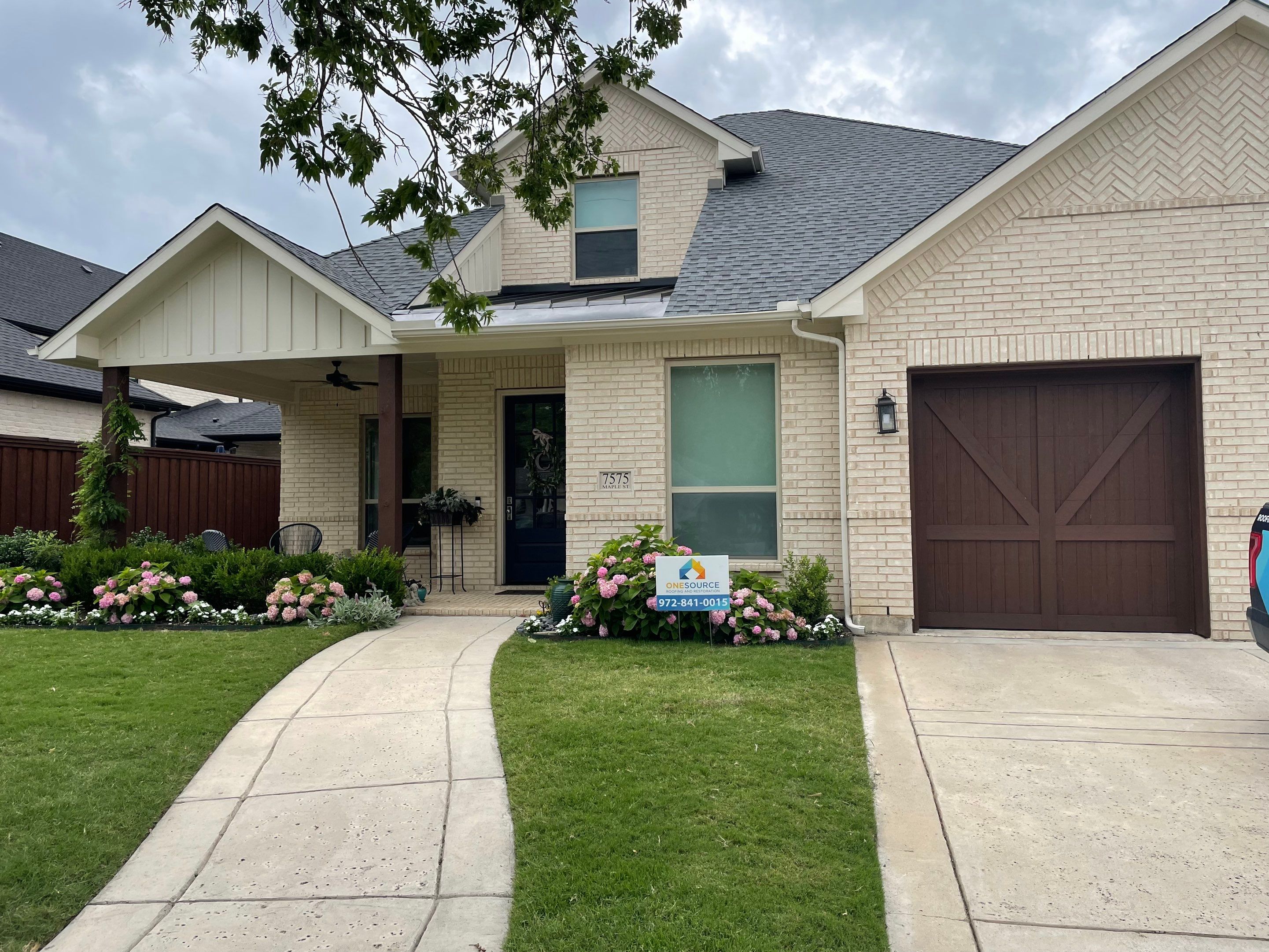 Residential Roofing Installation using GAF Timberline HDZ Pewter Gray by OneSource Roofing and Restoration