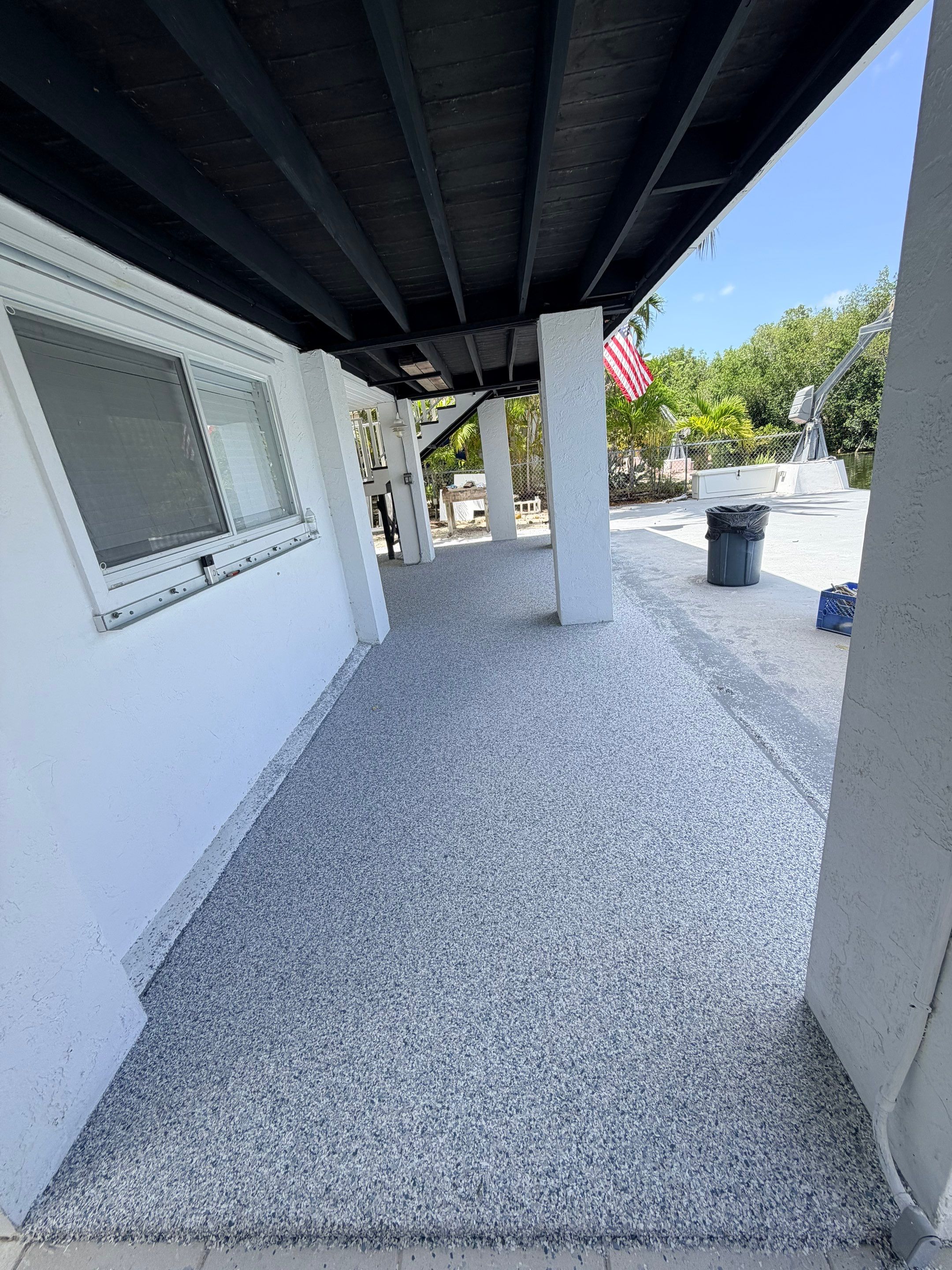 “Tidal Wave” Carport in Big Pine Key, FL by Tropical Epoxy Coatings & Creations LLC