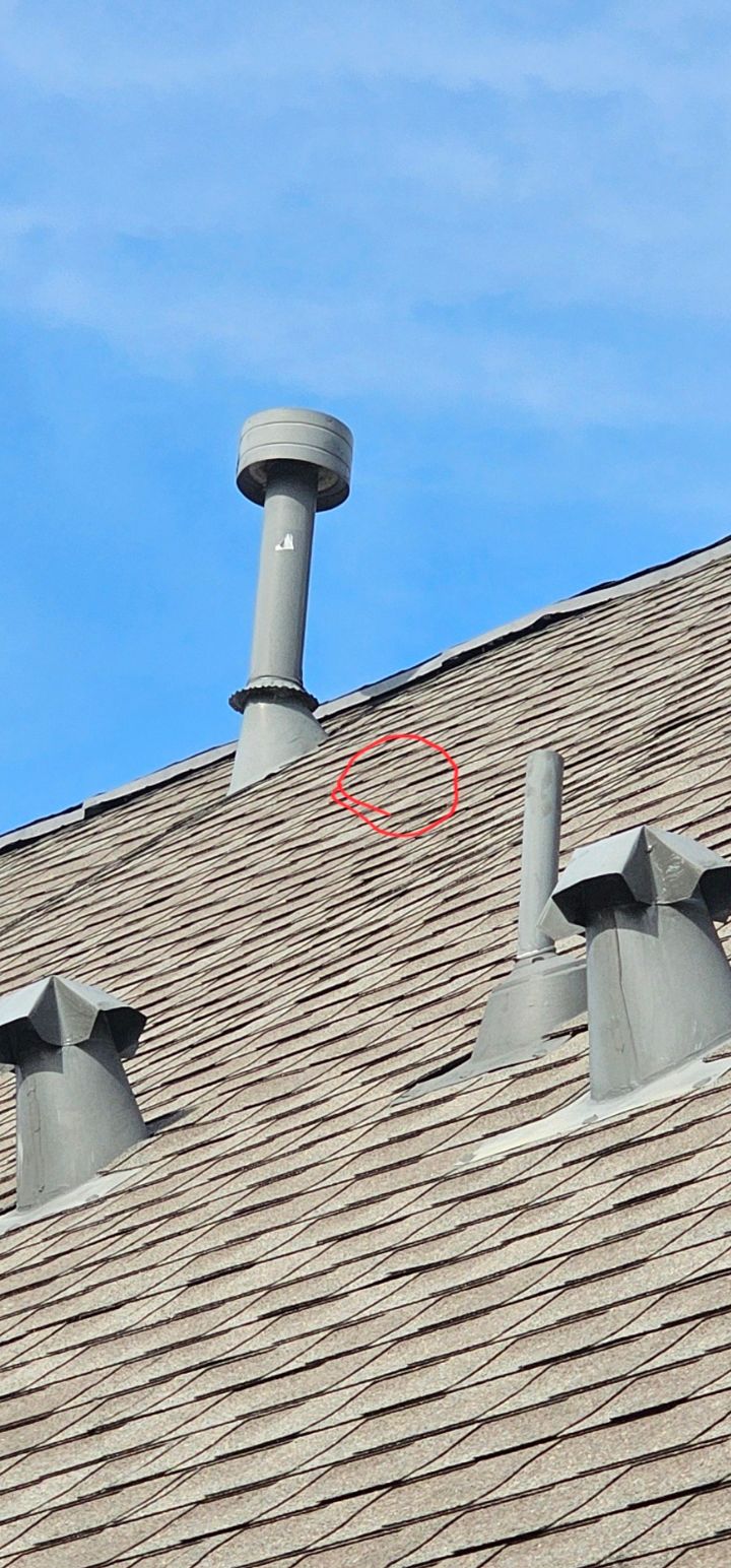 Hail Damage using Owen's Corning Duration (Lifetime) Shingles by Roof Repair Company