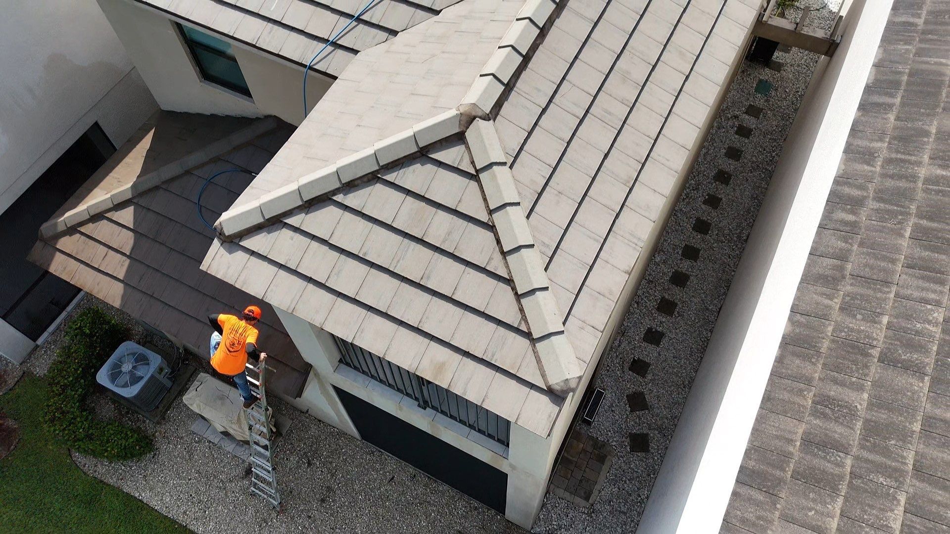 Tile Roof Soft Wash  by Durabilis Roofing INC