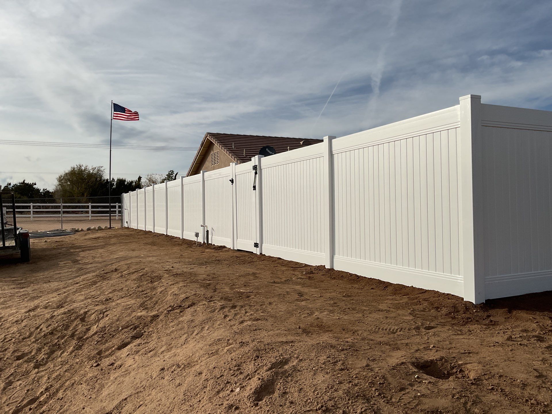 Fence Installation using Vinyl by Fence Guys Inc. 
