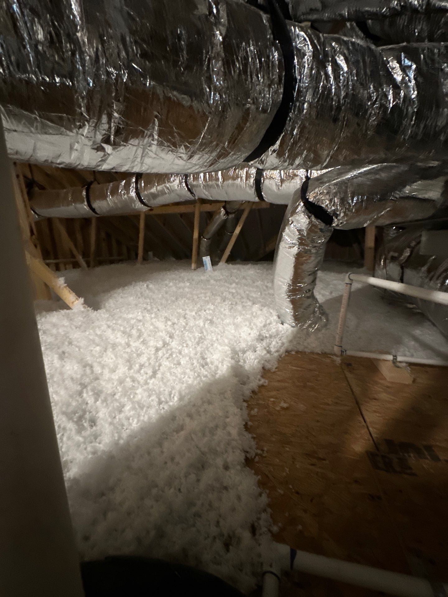 Attic Blow using Fiberglass Insulation R49 by Apex Insulation Solutions