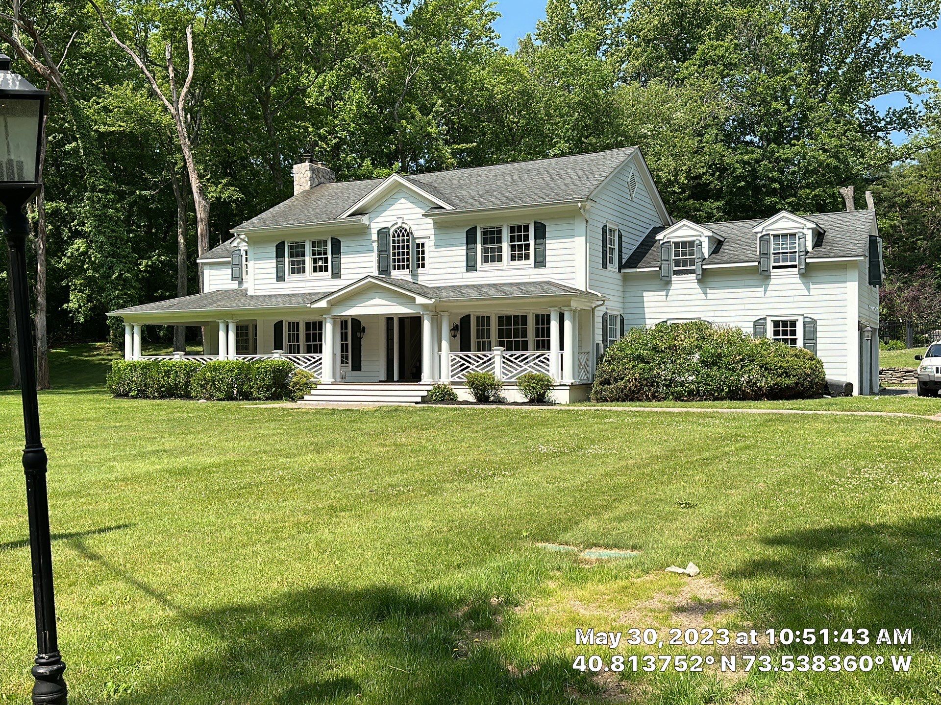Gutter Installation using 5"white K style seamless gutters and 2x3 white leaders by Above All Gutters 