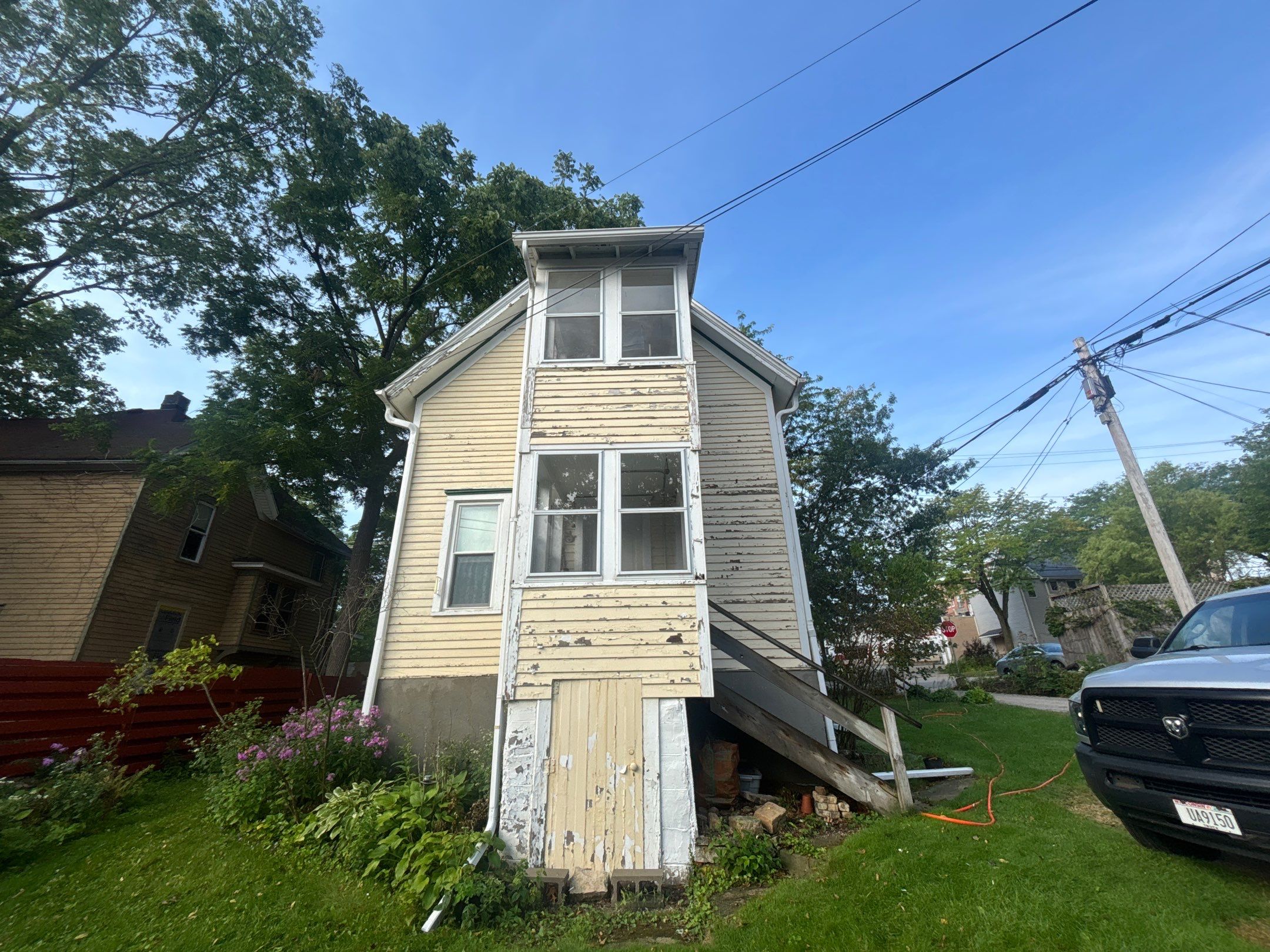 Full exterior wood softwashing cleaning in Madison for paint prep! by Under Pressure Power Washing