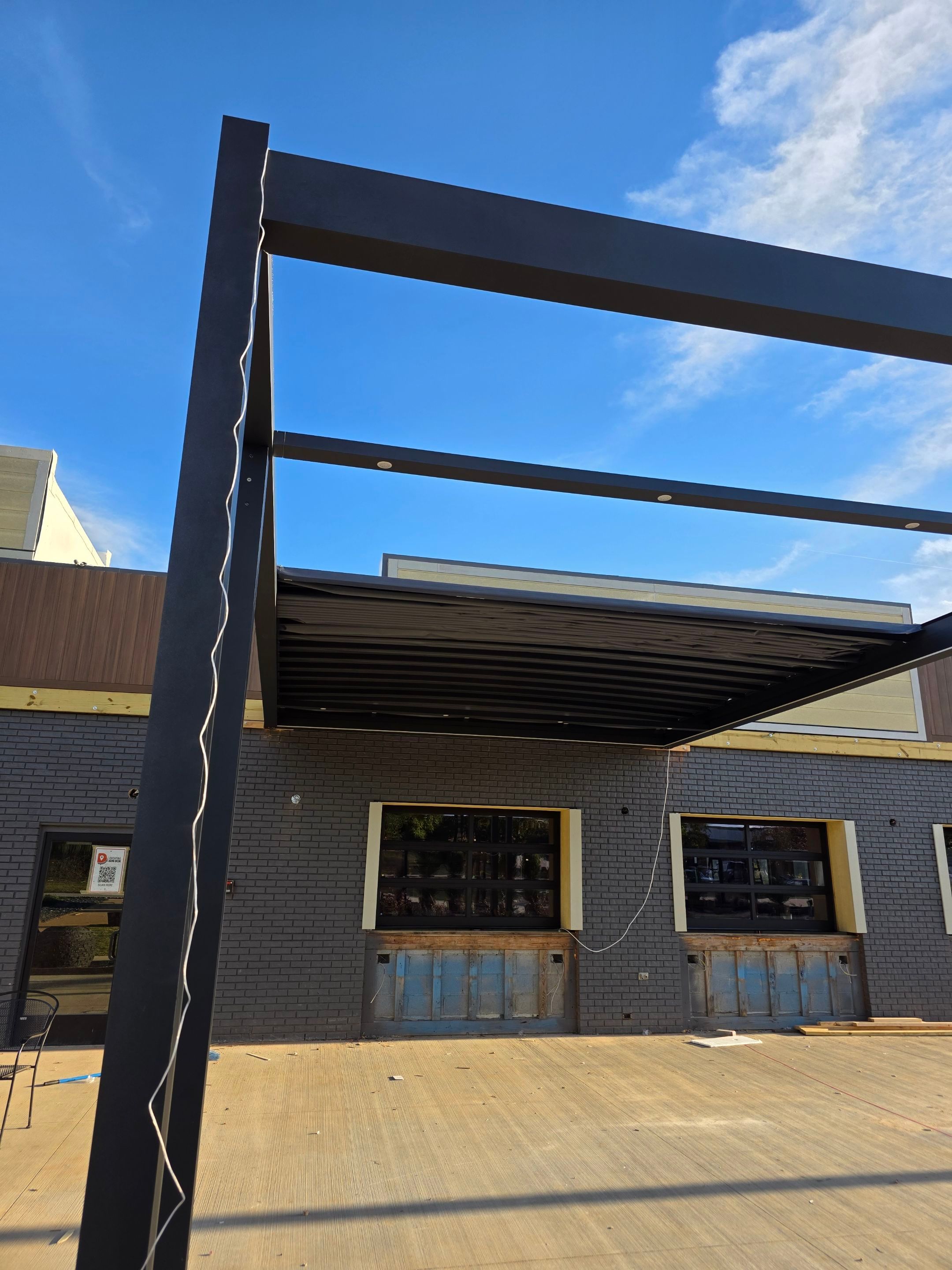 Restaurant project in process - Greenville, SC  by Southern Traditions Window Fashions