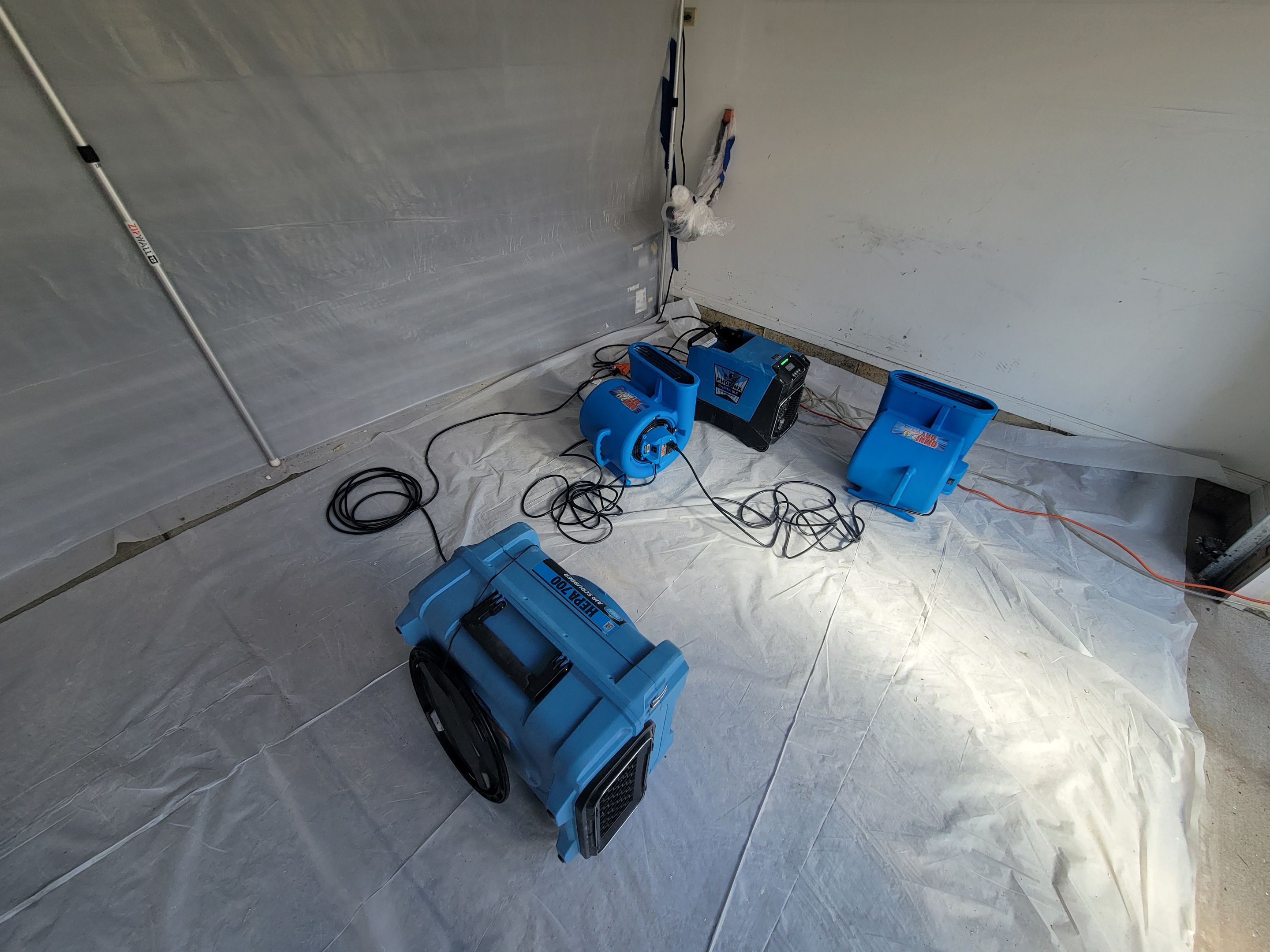 Garage Ceiling Water Damage/Mold Remediation by Chicagoland Water Medics