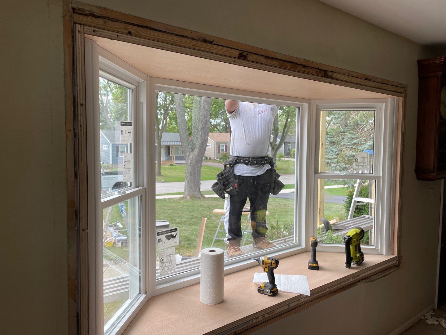 Siding Installation using Alside Charter Oak Siding  by Pro Home Services Inc