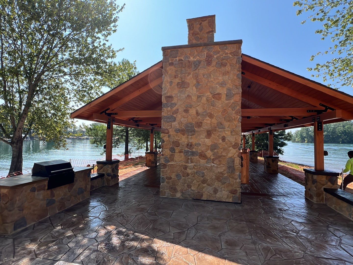 Stamped Concrete Pavilion Slab by Xtreme Concrete Services