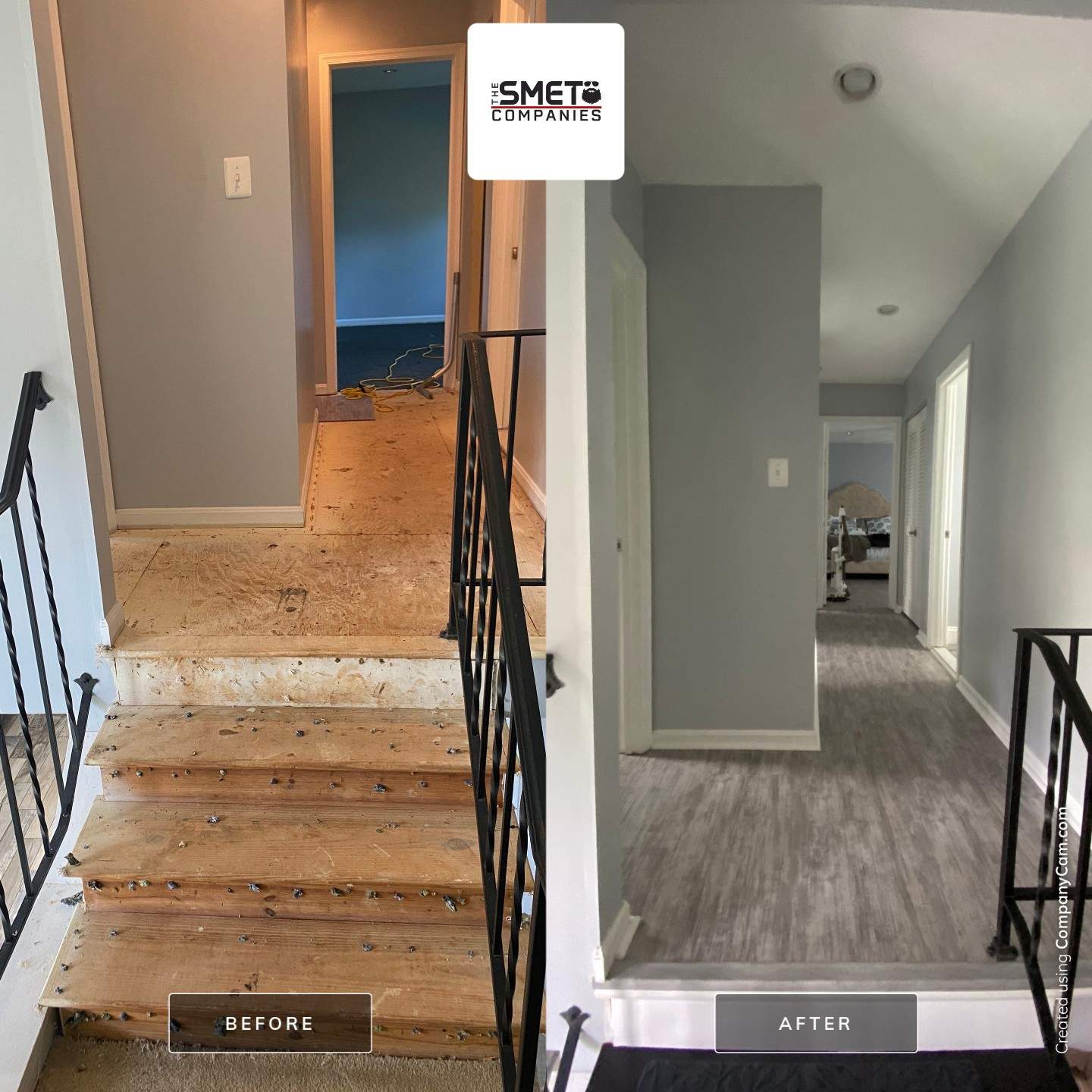 LVP flooring install by The Smet Companies, LLC