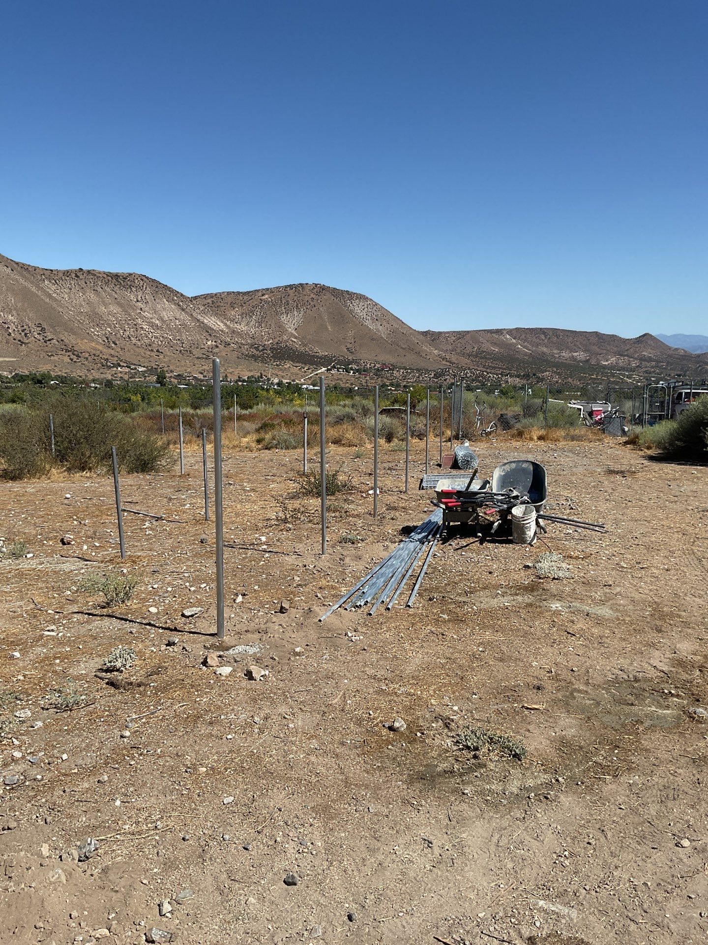 Fence Installation using chain -link by Fence Guys Inc.