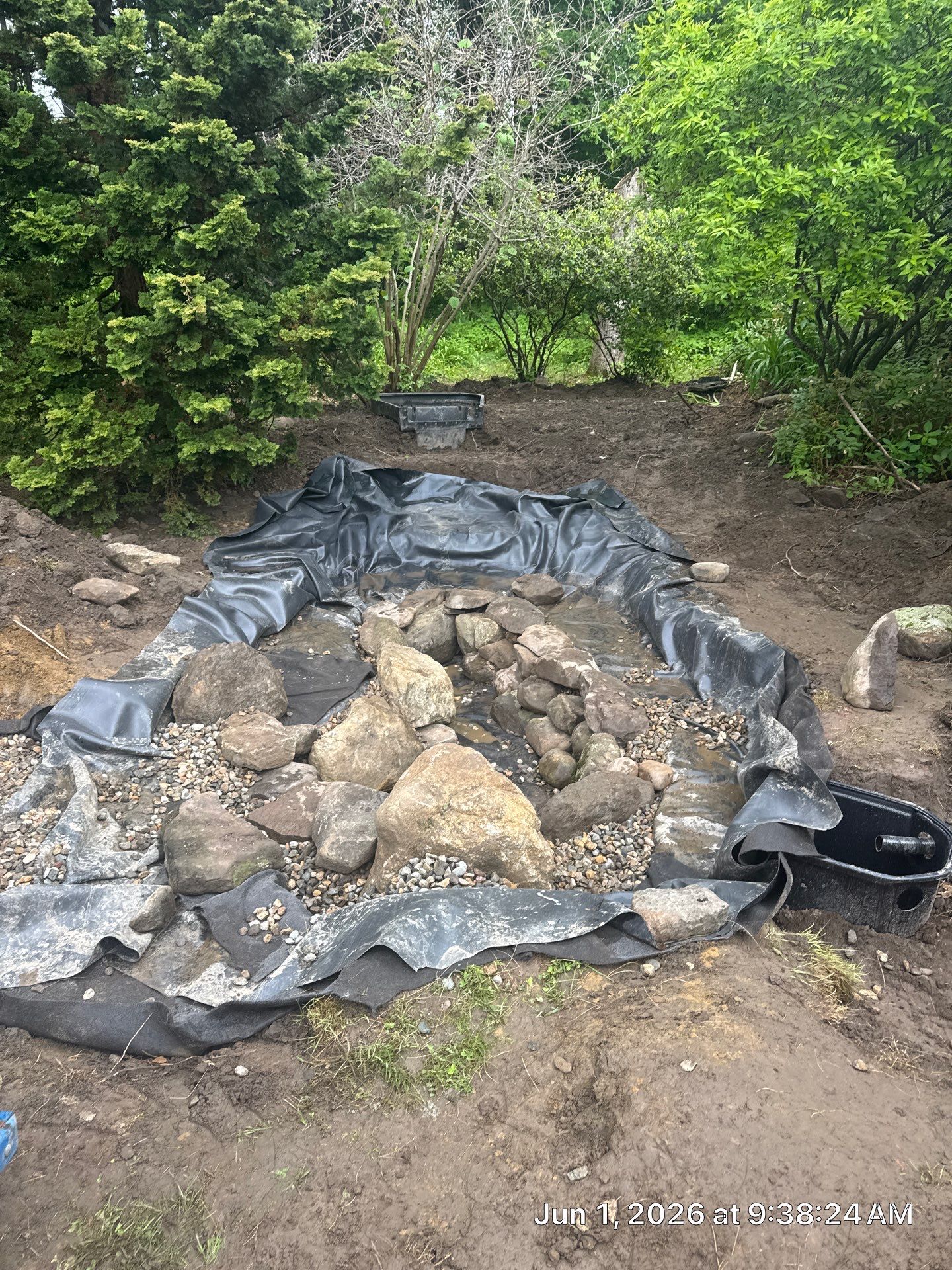 Complete Demo and Rebuild on a Small Pond in Amherst by Wicked Water Gardens