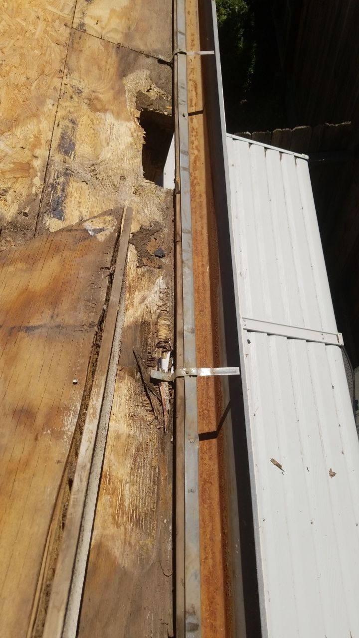 Upgraded gutters and roof by Byers Enterprises