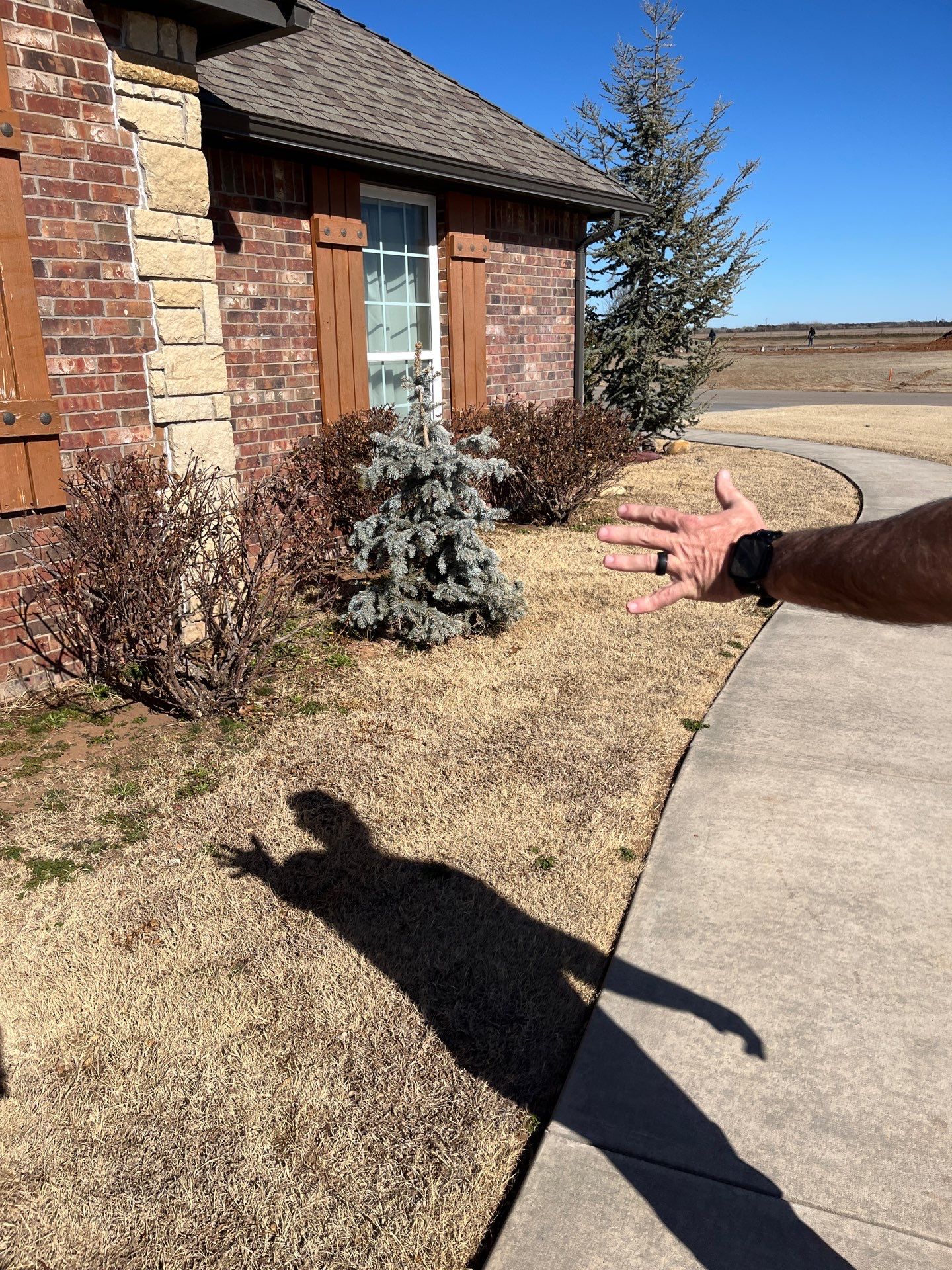 Landscape installation w/ irrigation and landscape lighting by Clays Services Inc