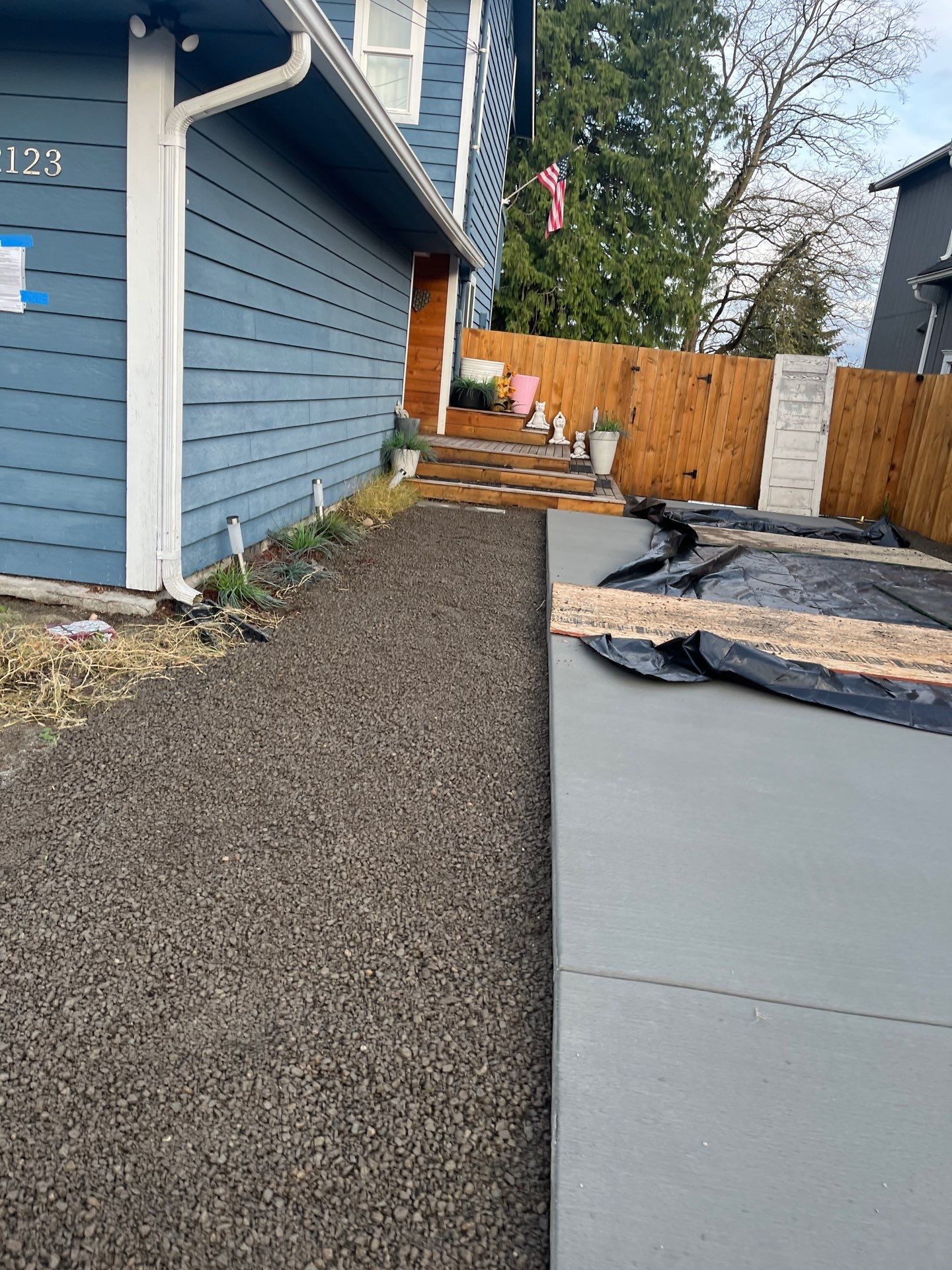 Concrete Driveway & Landscaping Project | Everett by Jireh Asphalt & Concrete Inc 