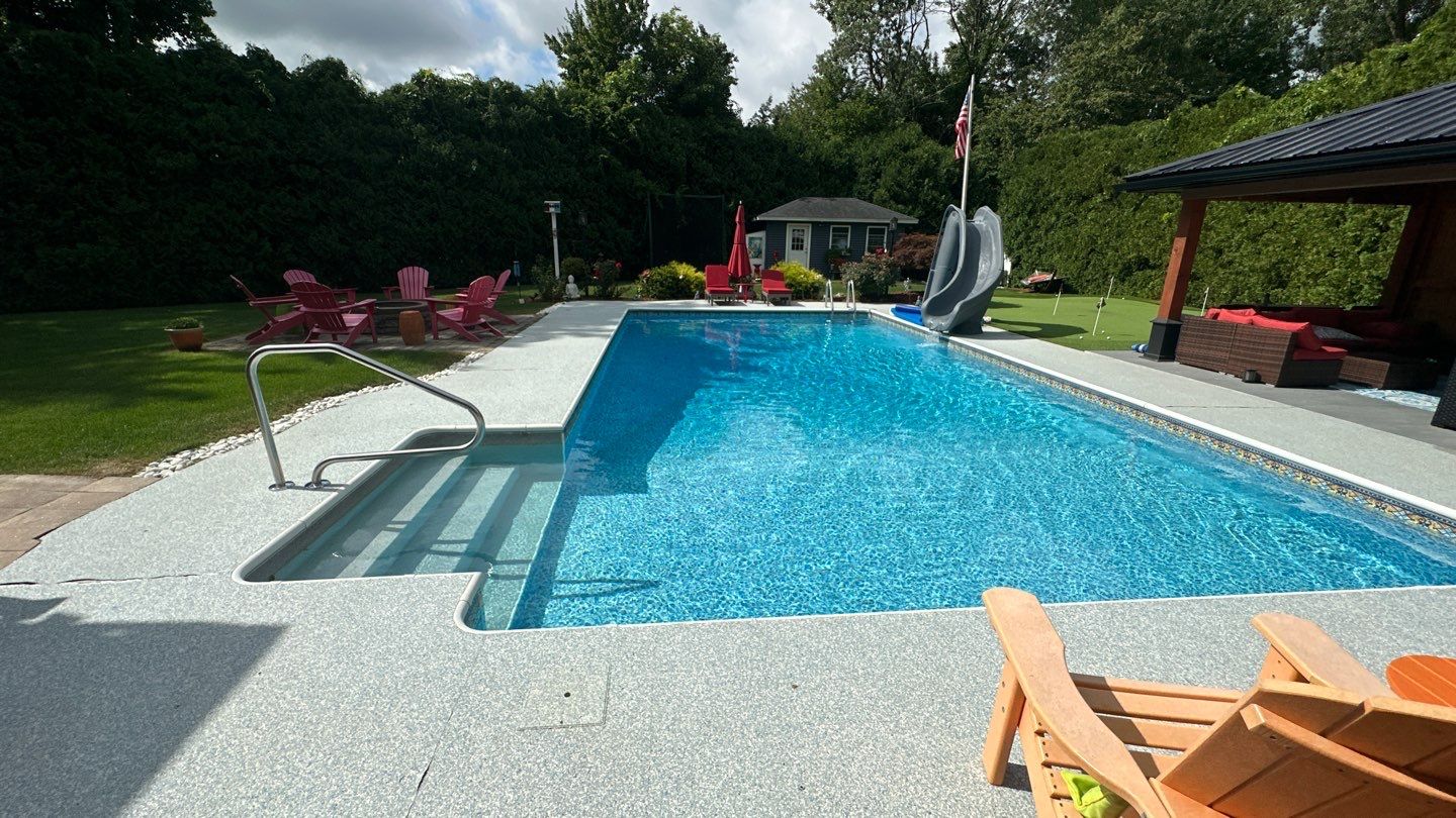 Pool Deck in Worcester, MA by Symphony Concrete Coatings